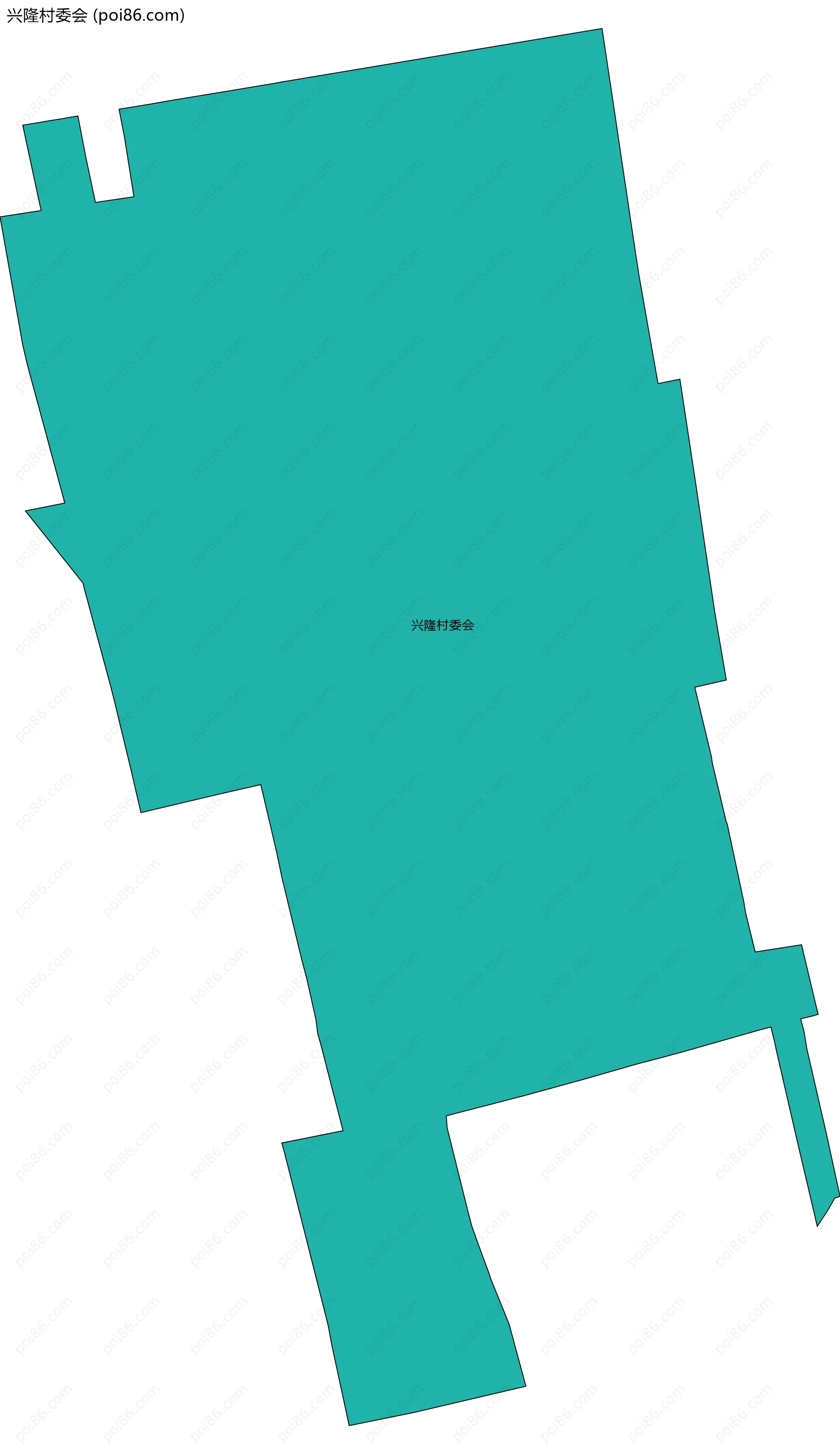 兴隆村委会边界地图
