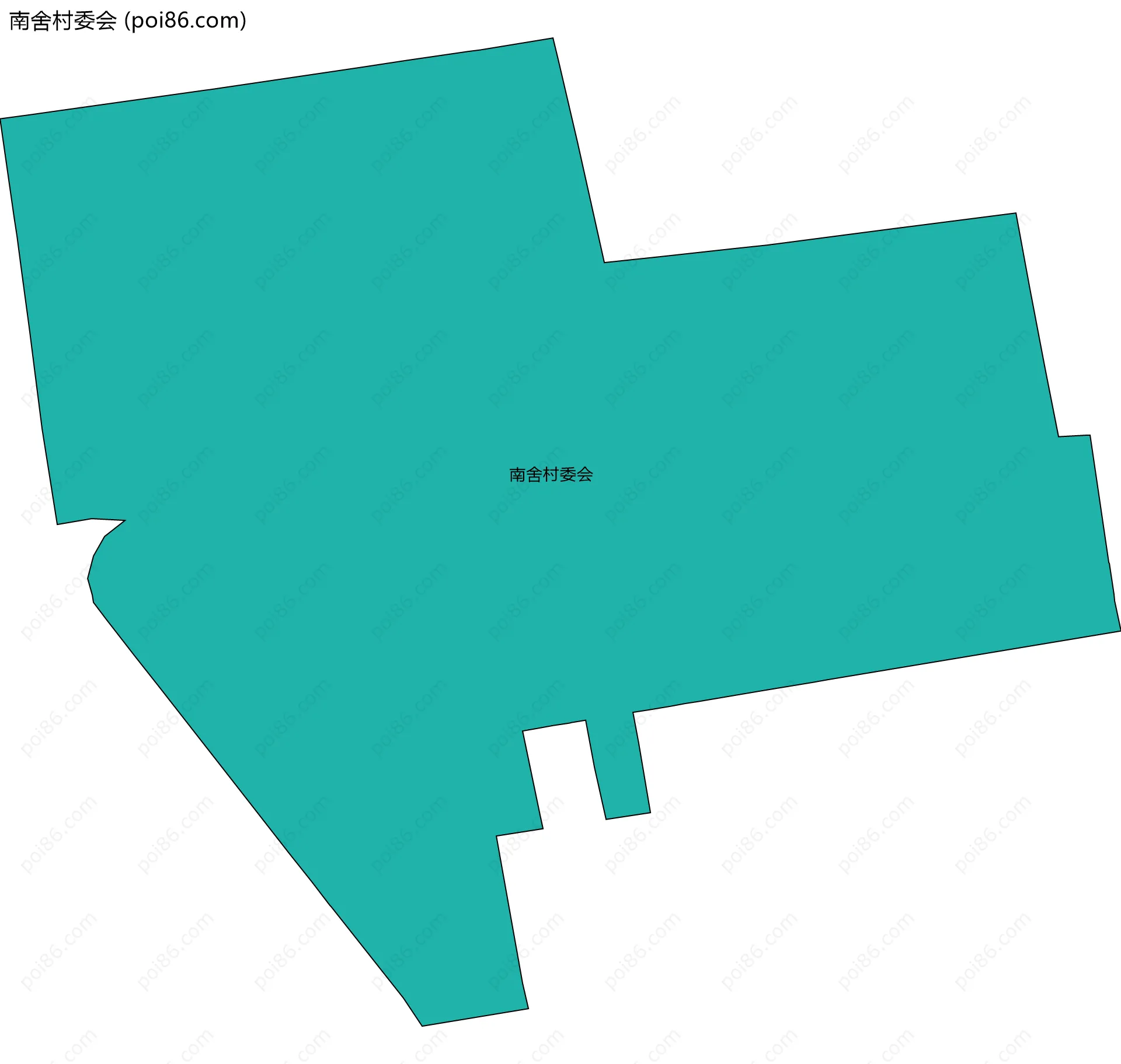 南舍村委会边界地图