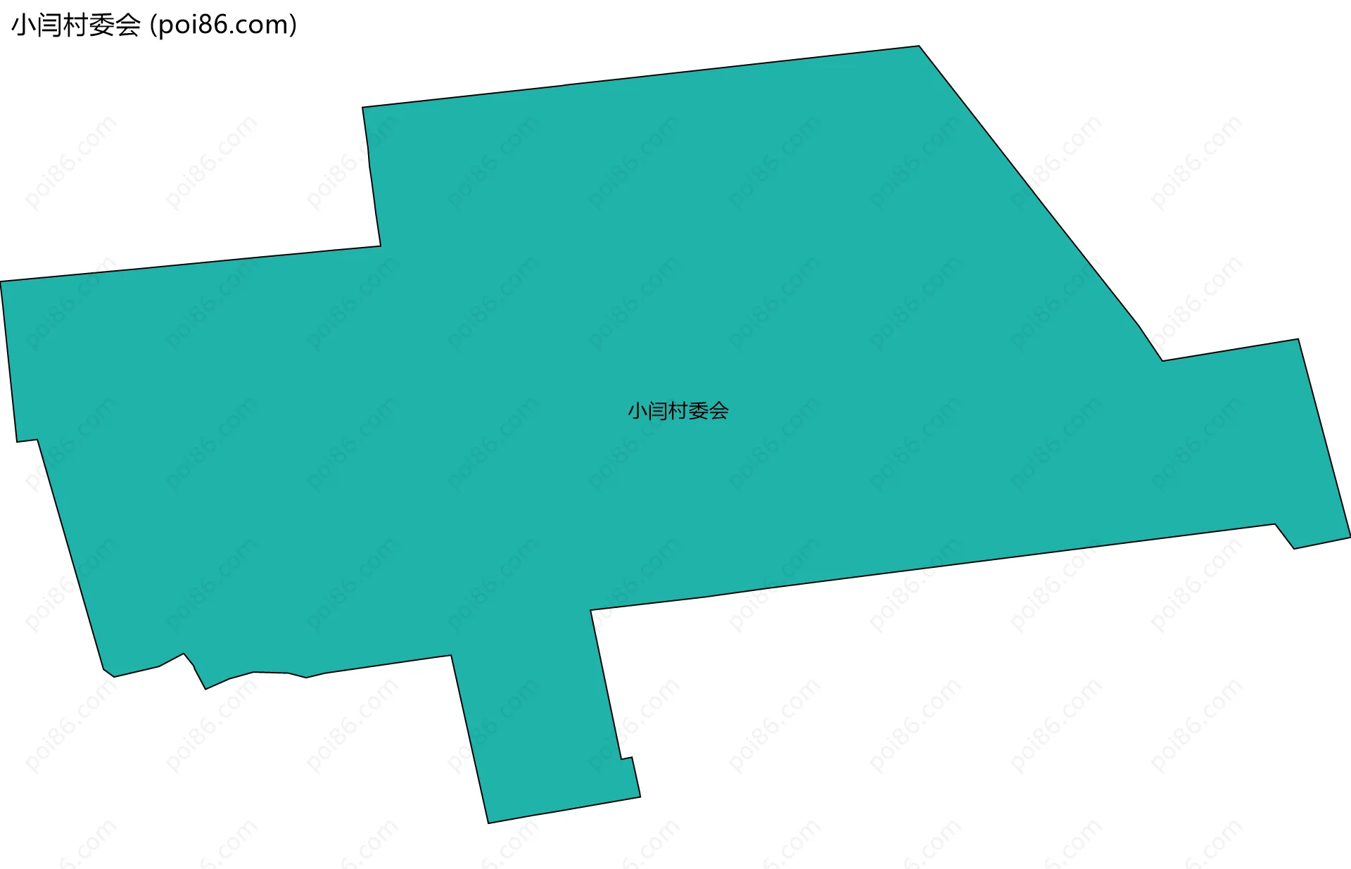 小闫村委会边界地图