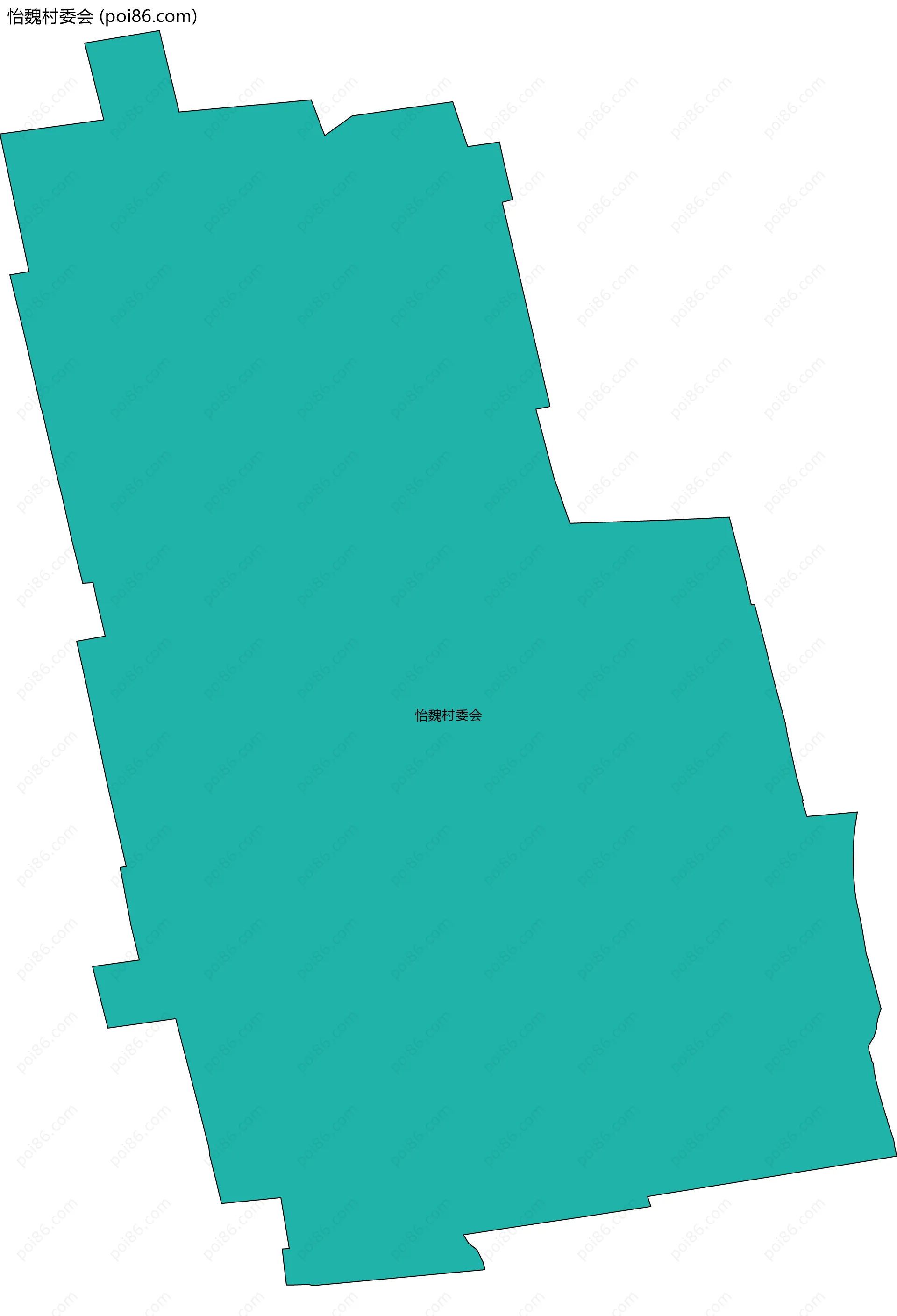 怡魏村委会边界地图
