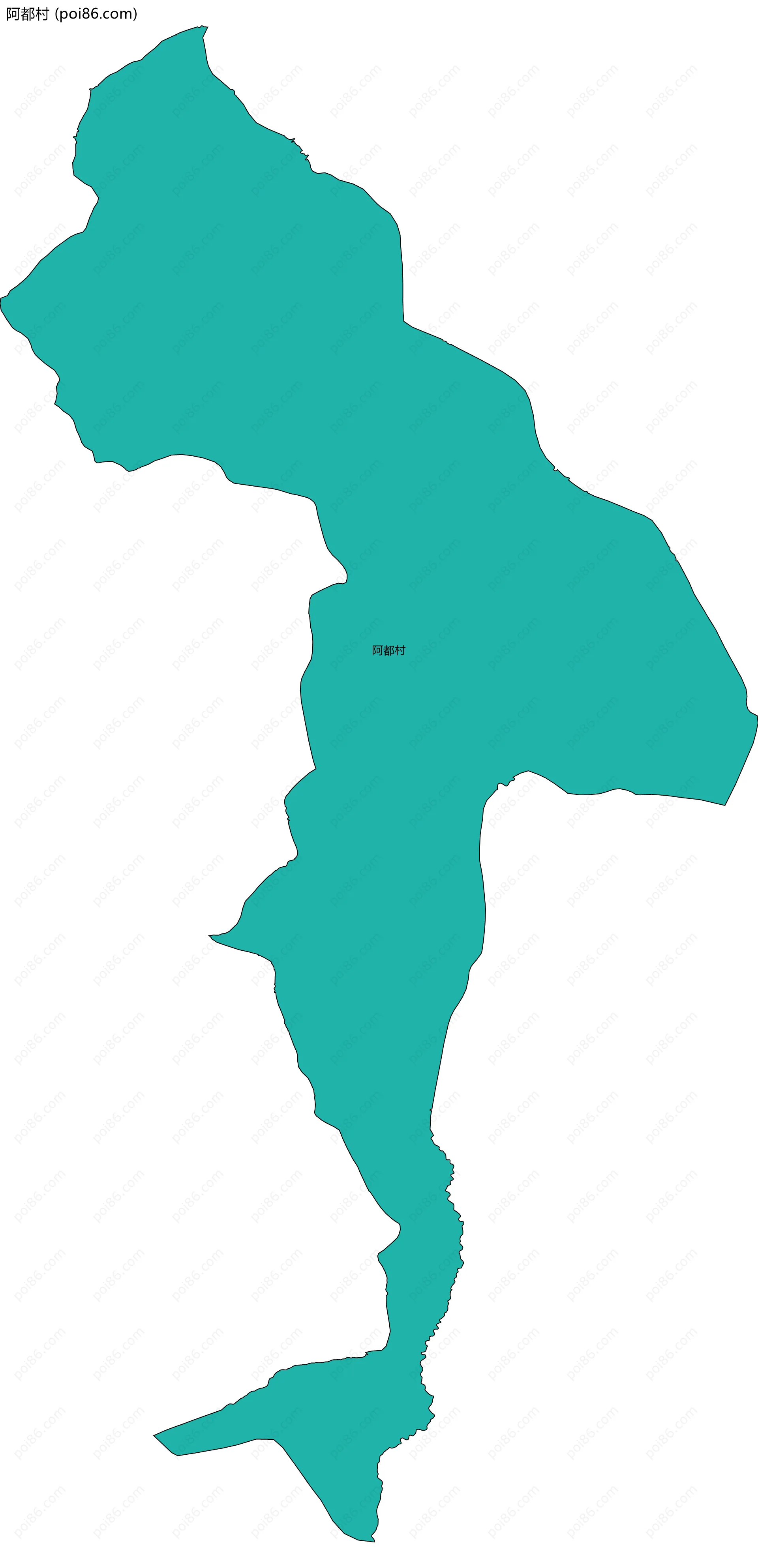 阿都村边界地图