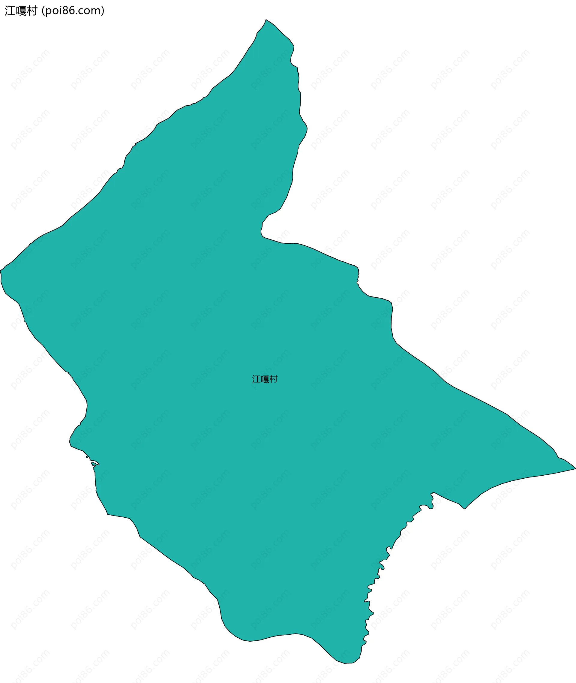 江嘎村边界地图
