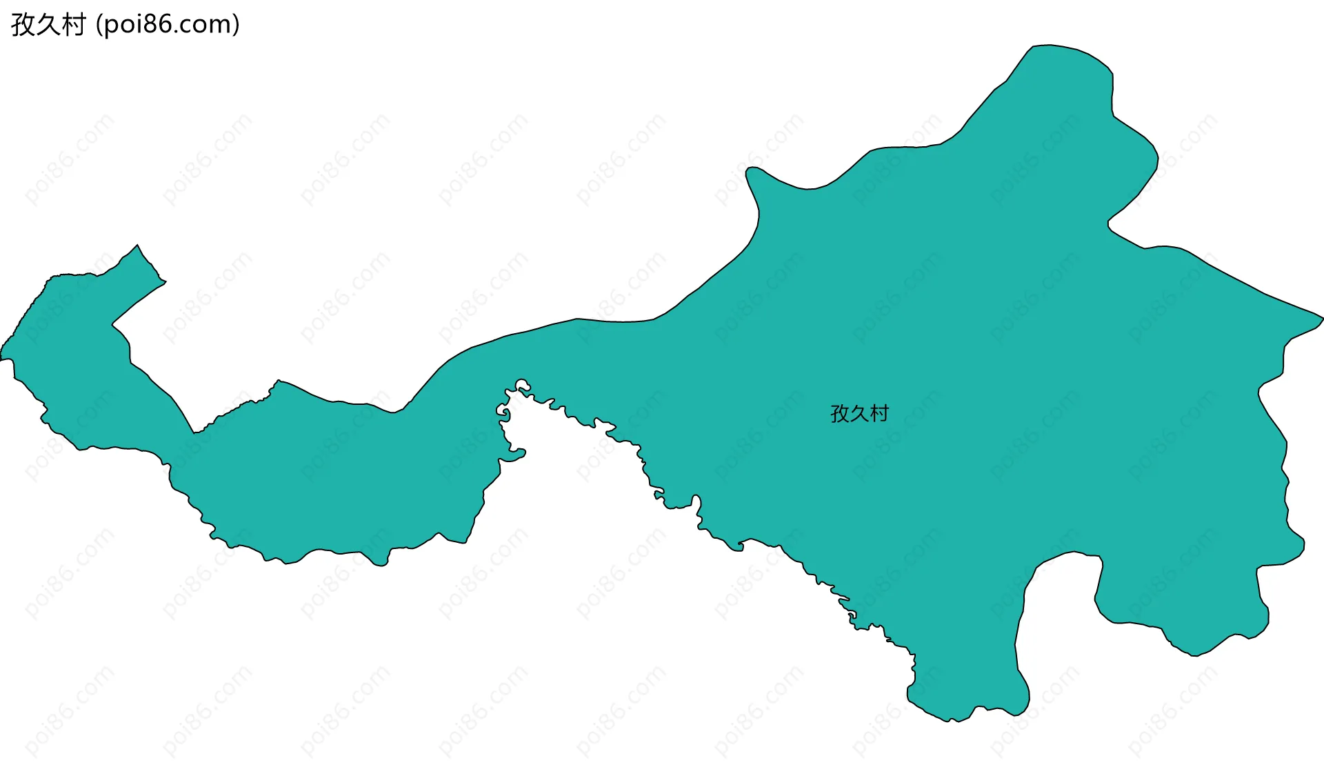 孜久村边界地图