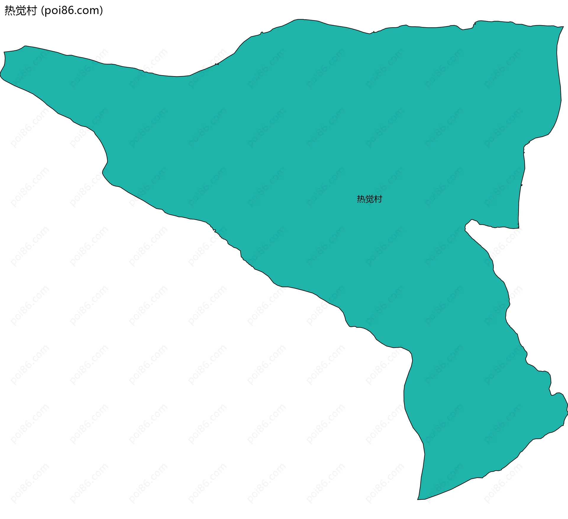 热觉村边界地图