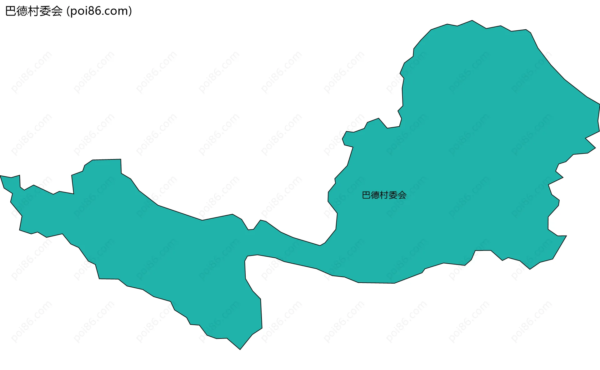 巴德村委会边界地图