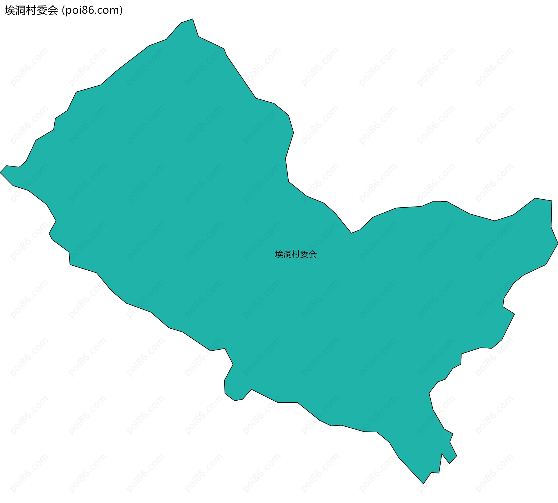 埃洞村委会边界地图