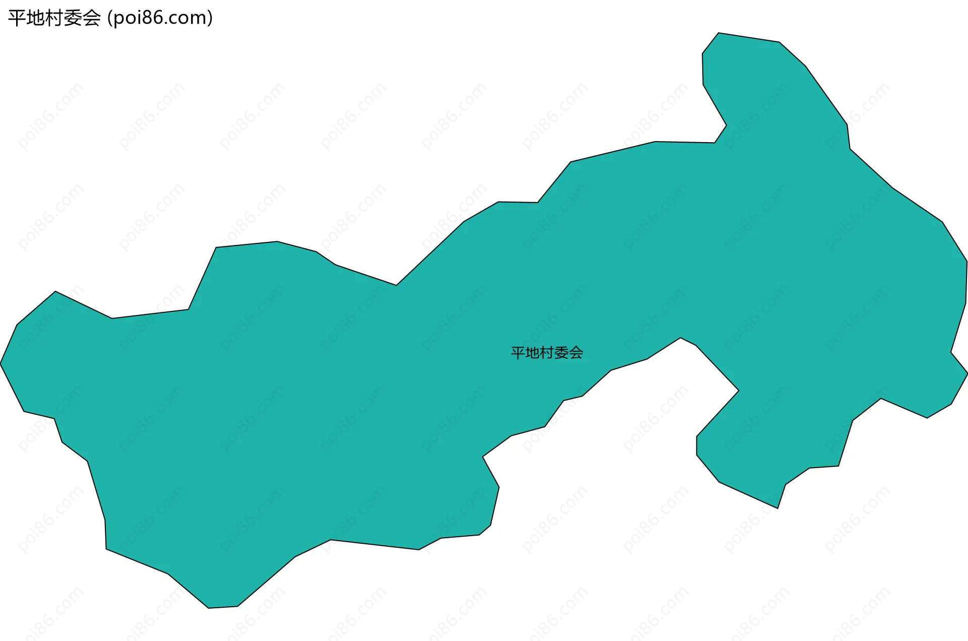 平地村委会边界地图