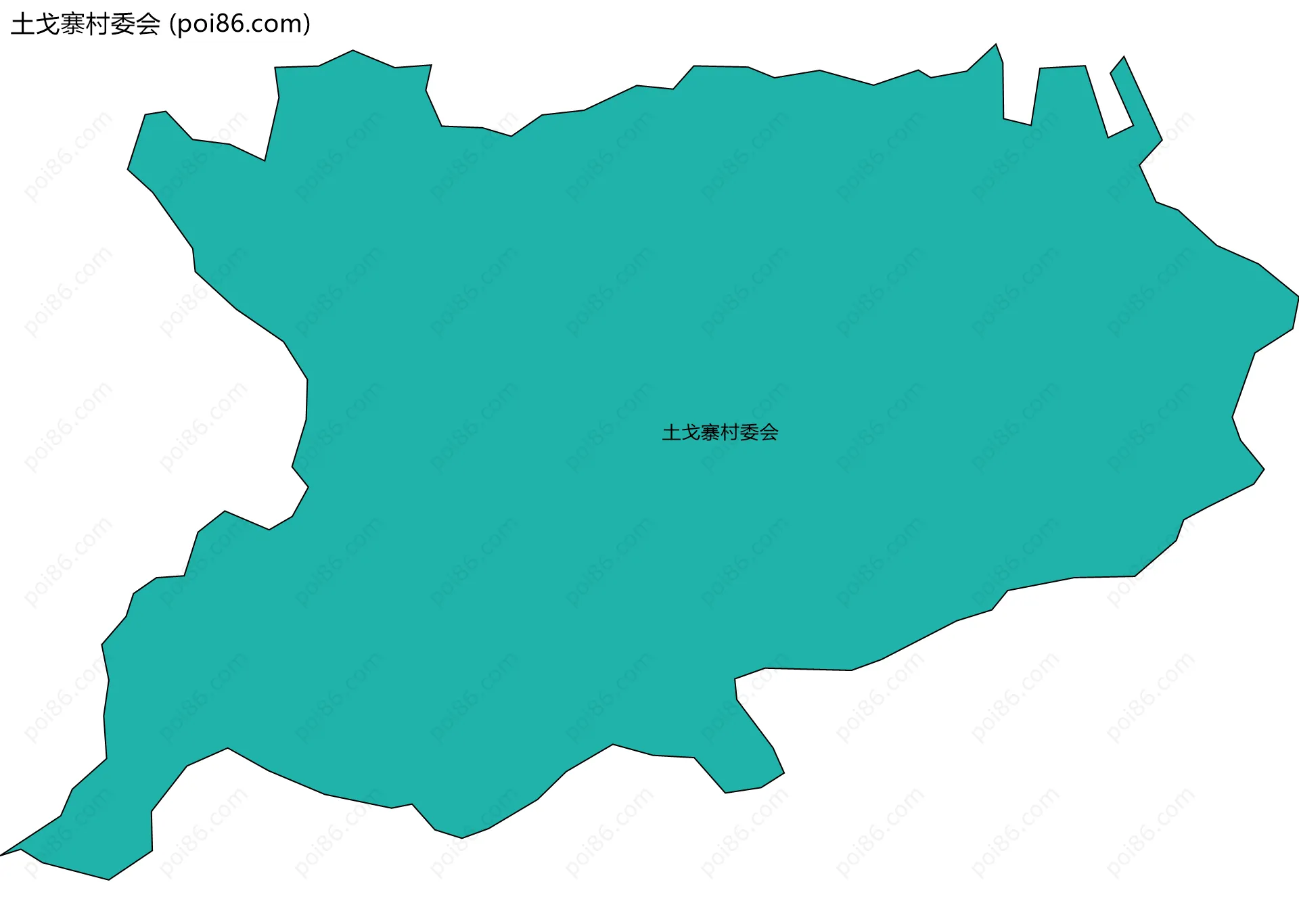 土戈寨村委会边界地图