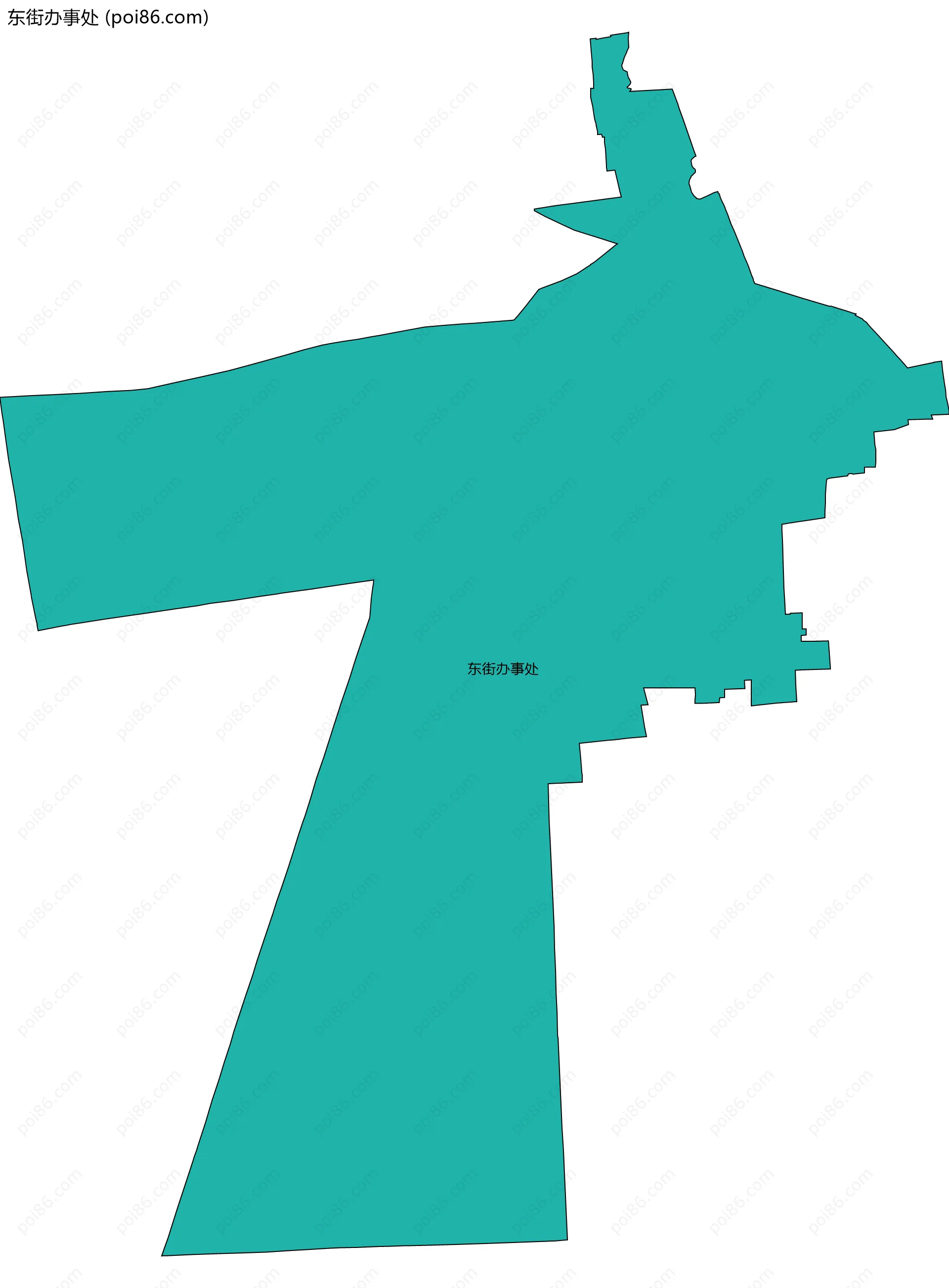 东街办事处边界地图