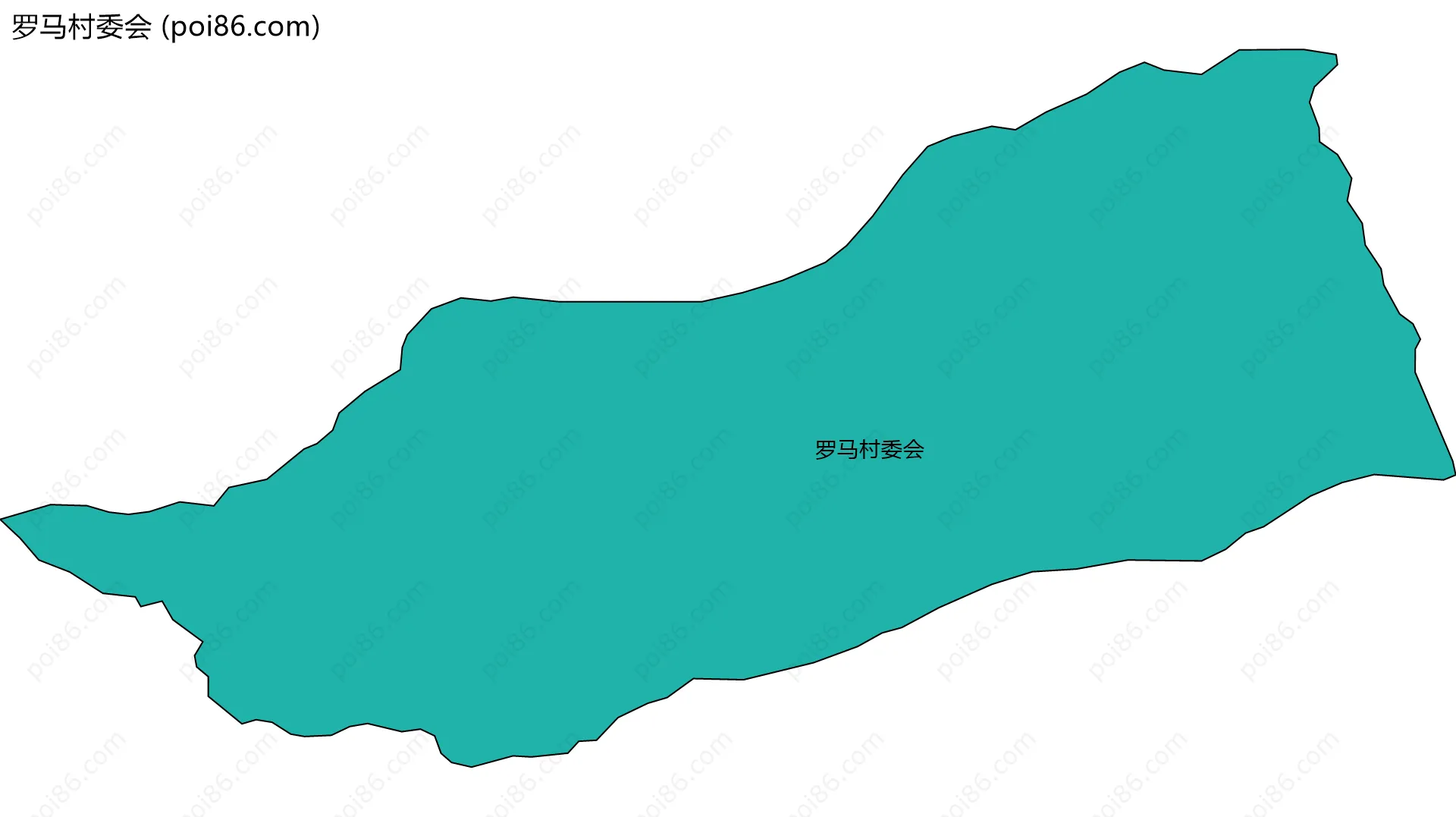 罗马村委会边界地图