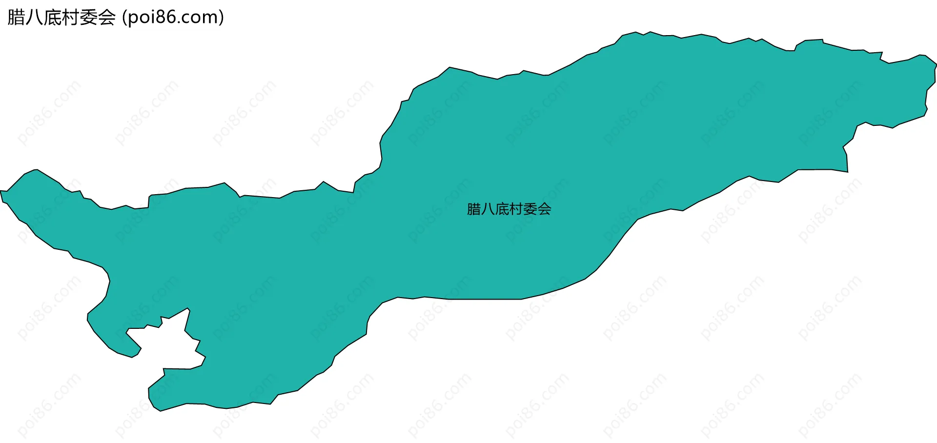 腊八底村委会边界地图