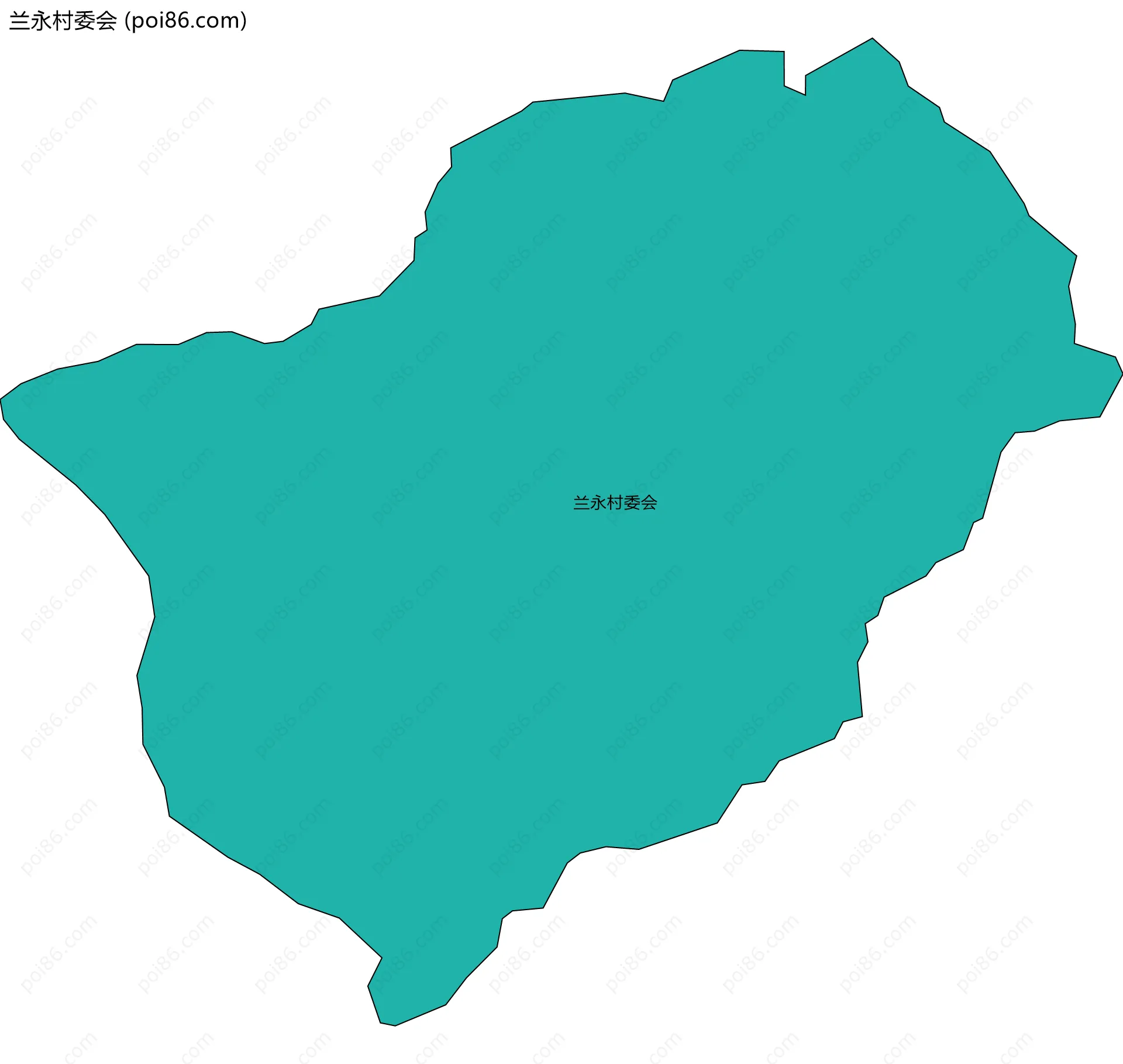 兰永村委会边界地图