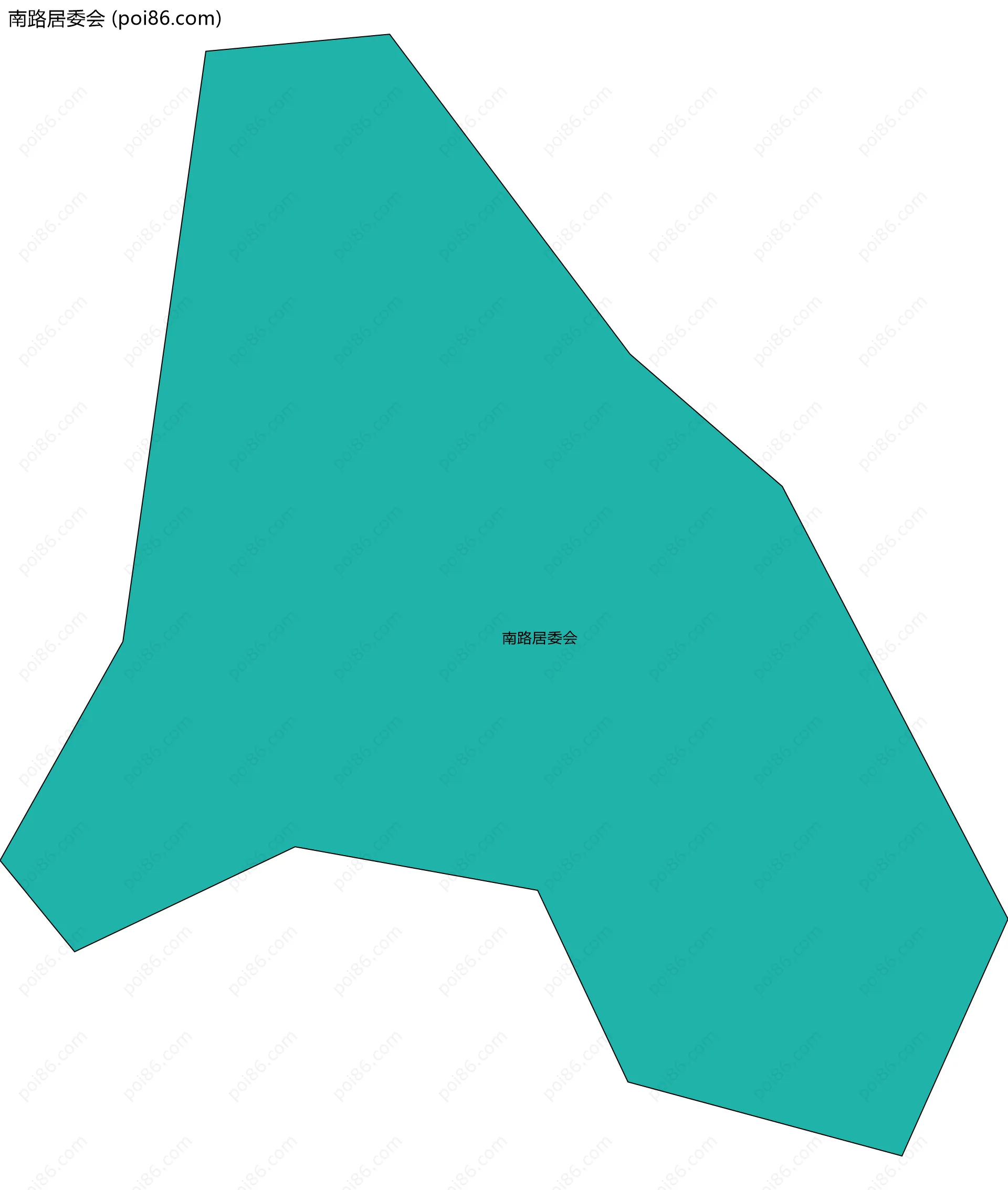 南路居委会边界地图