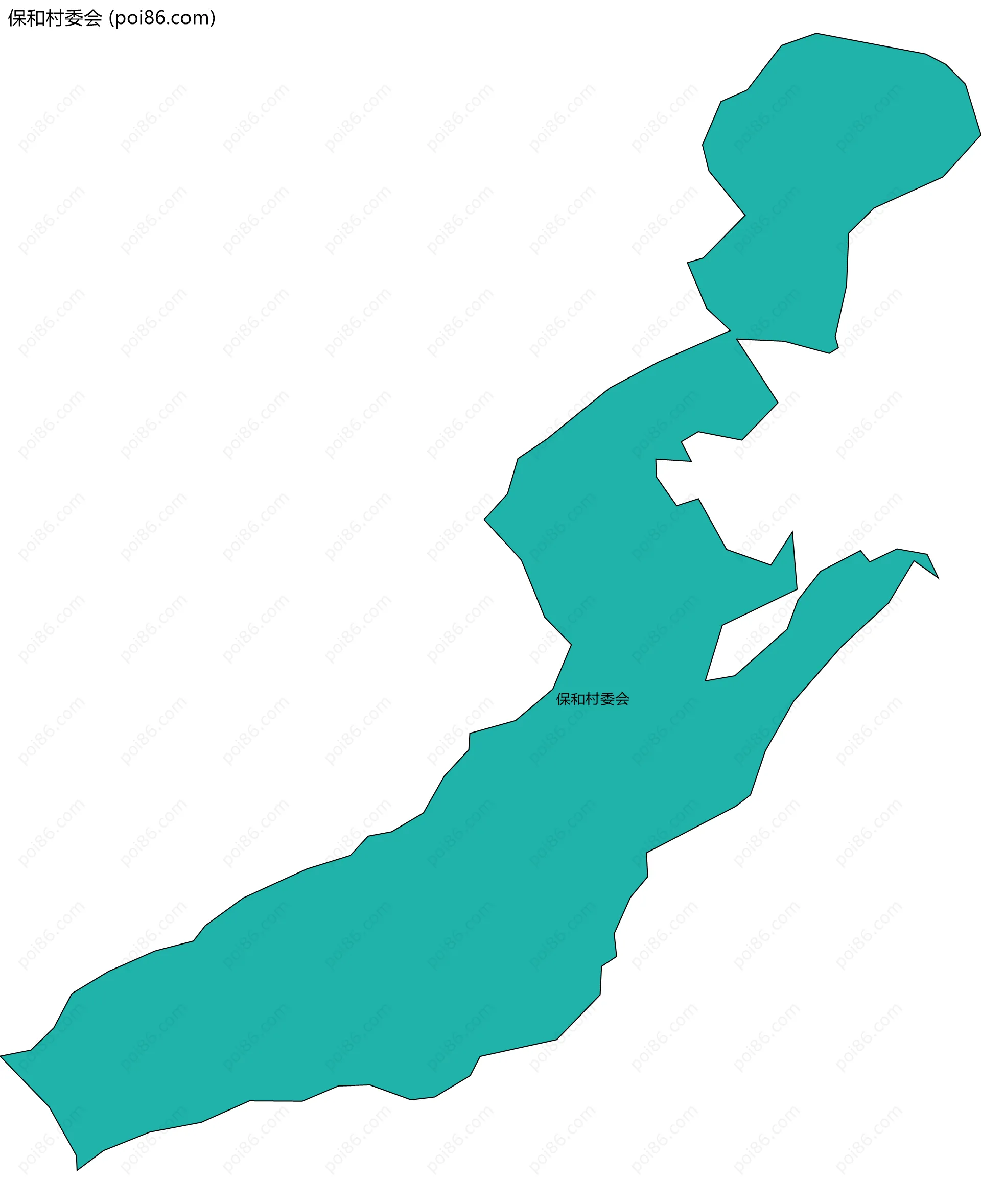 保和村委会边界地图