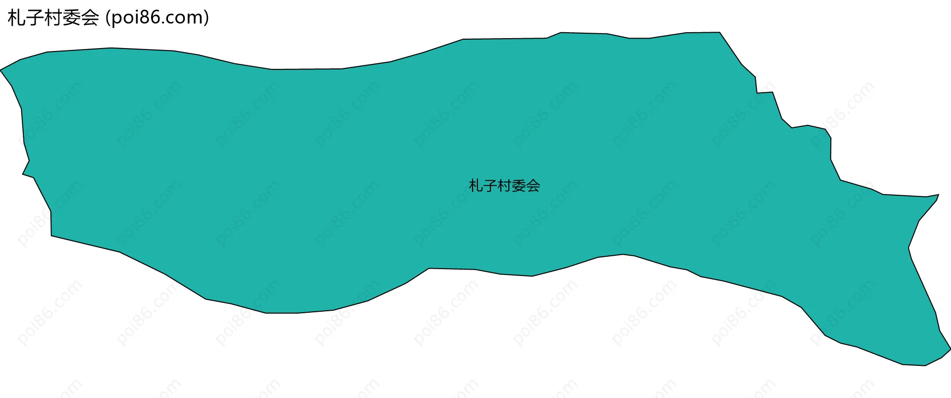 札子村委会边界地图