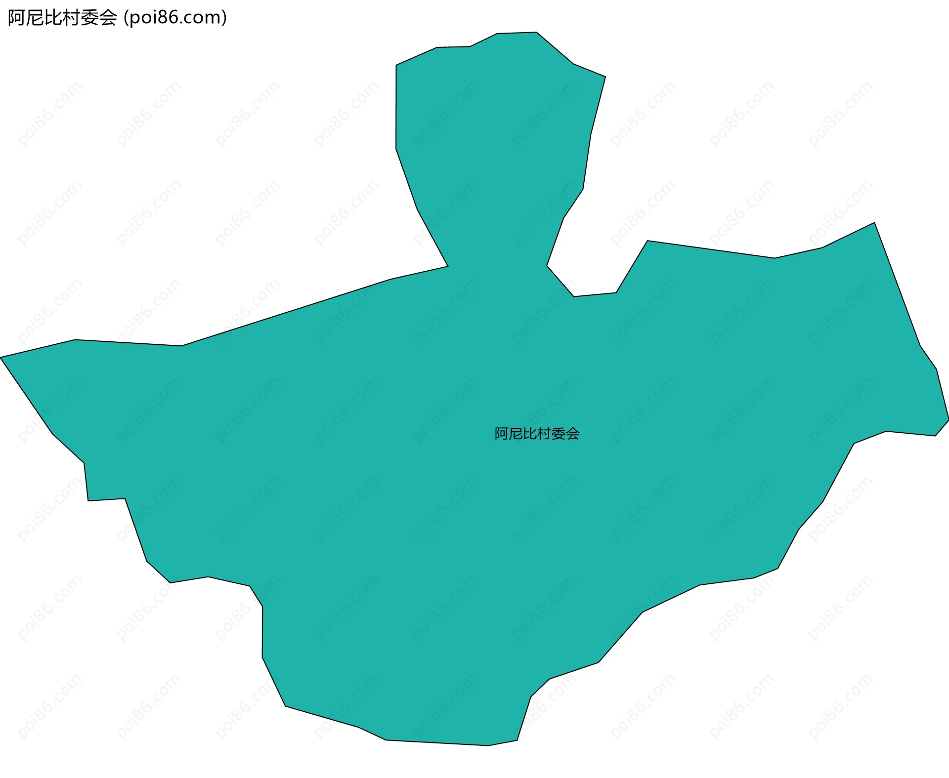 阿尼比村委会边界地图