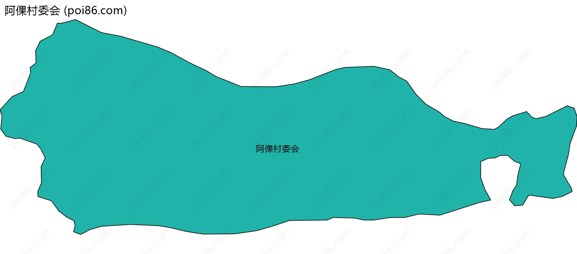 阿倮村委会边界地图