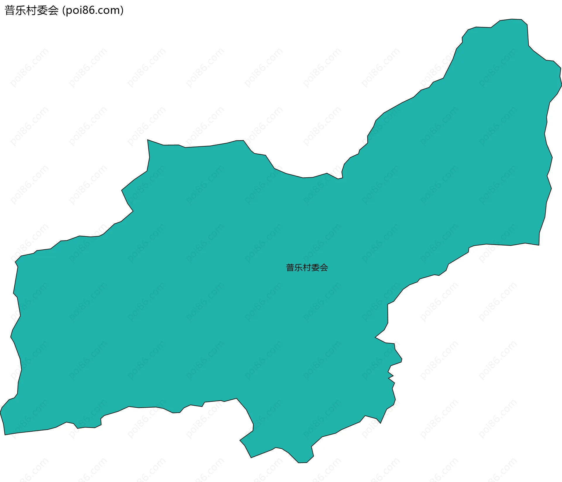 普乐村委会边界地图