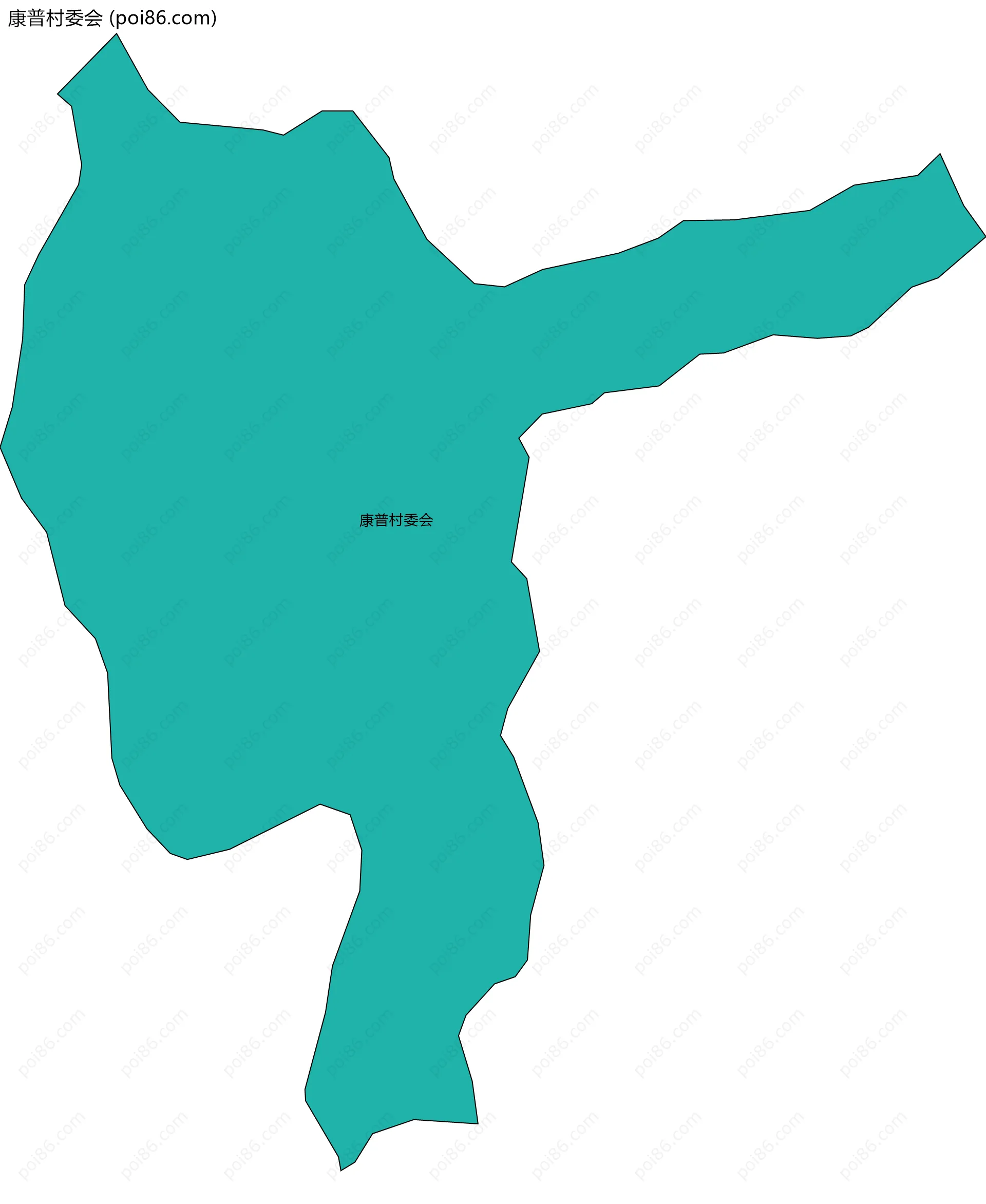 康普村委会边界地图