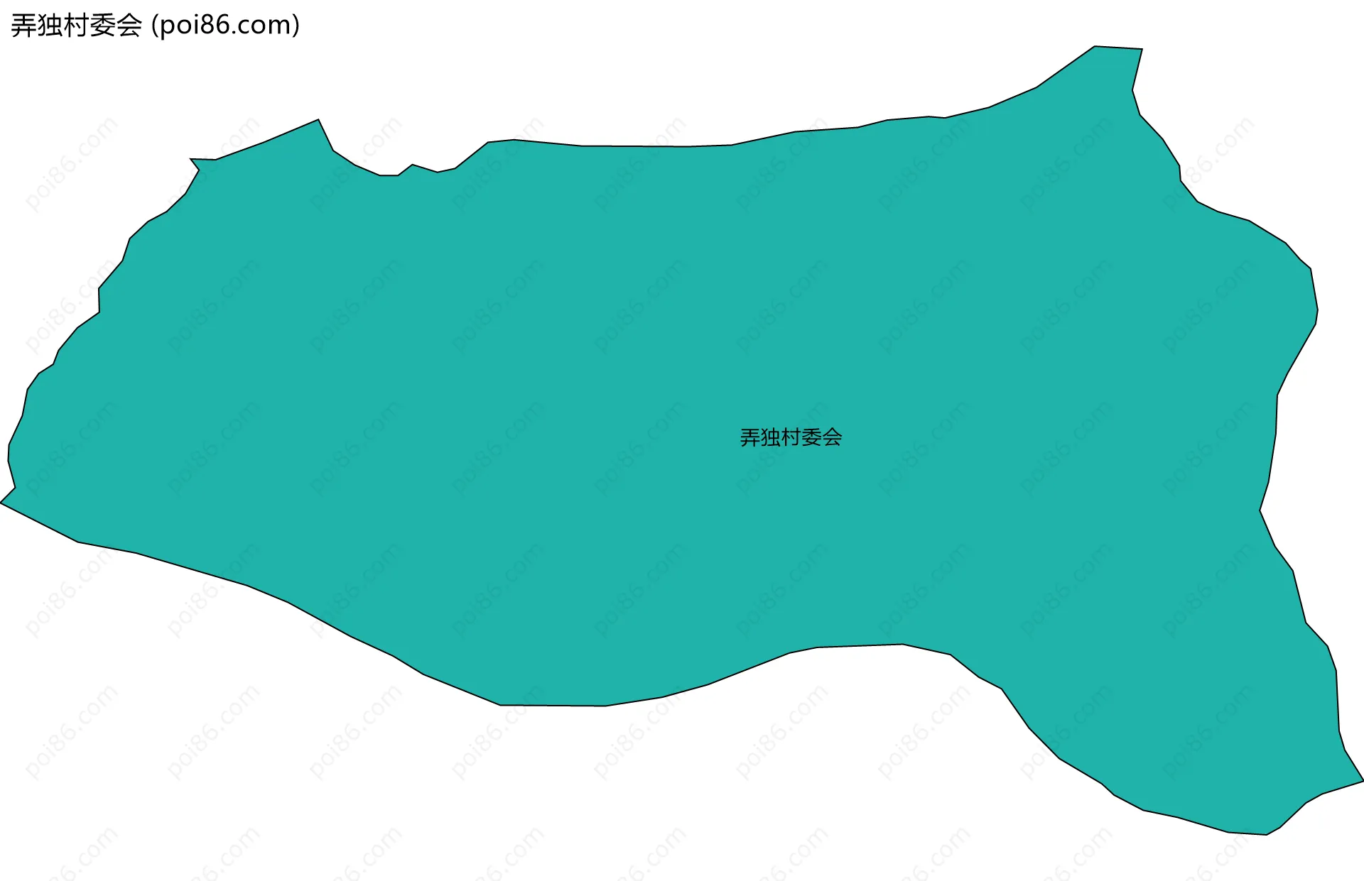 弄独村委会边界地图