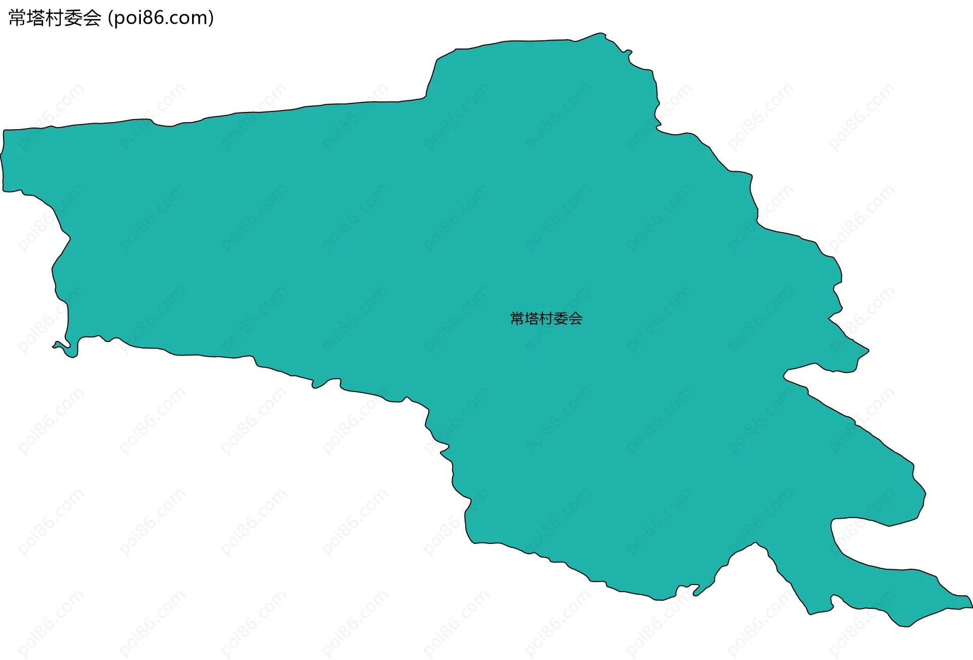 常塔村委会边界地图