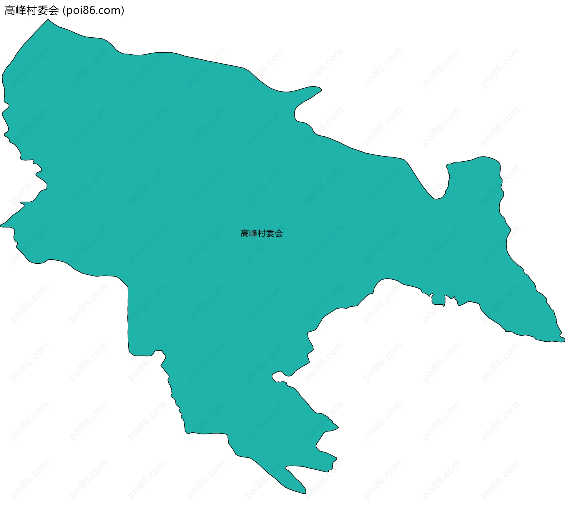 高峰村委会边界地图