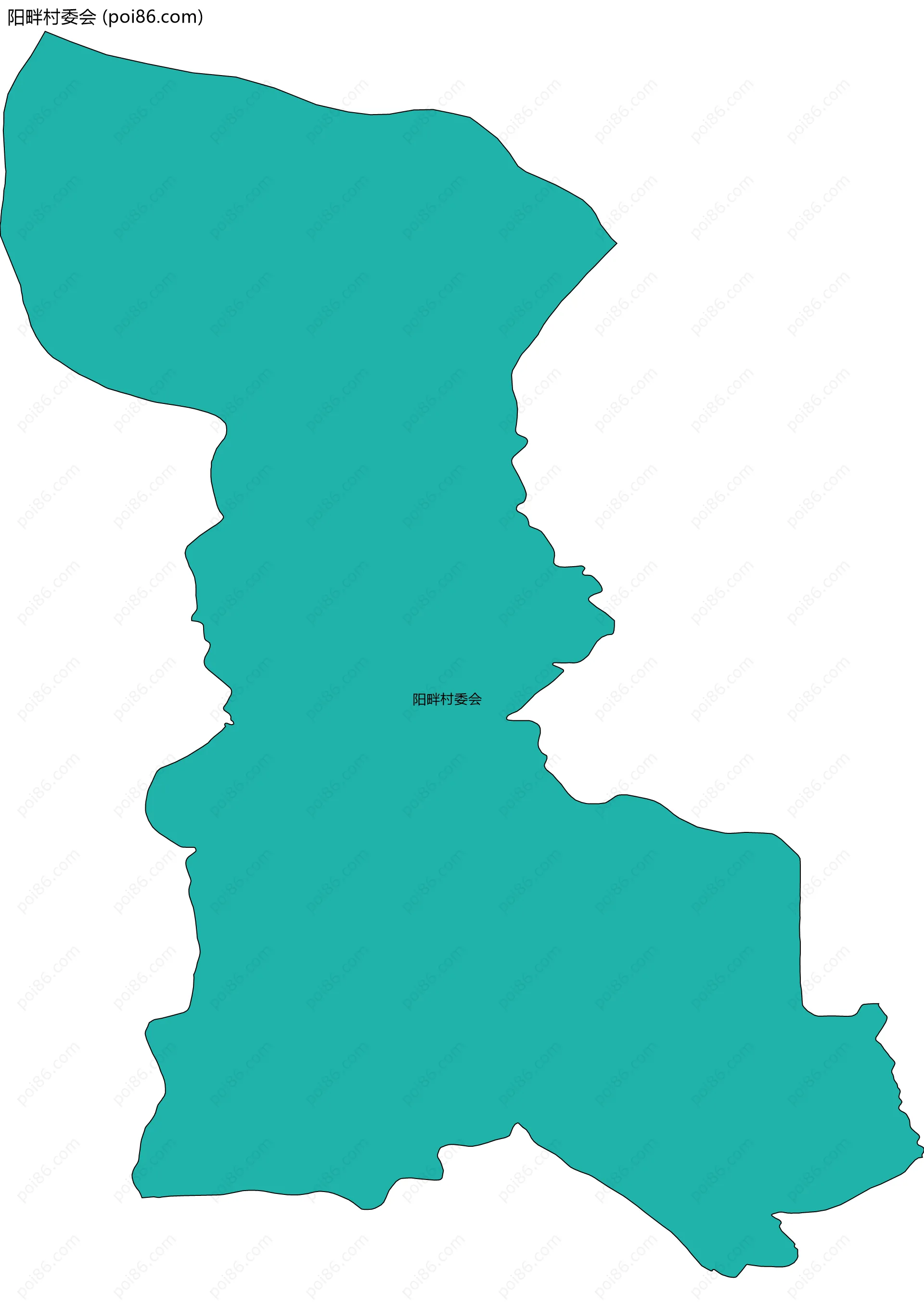 阳畔村委会边界地图