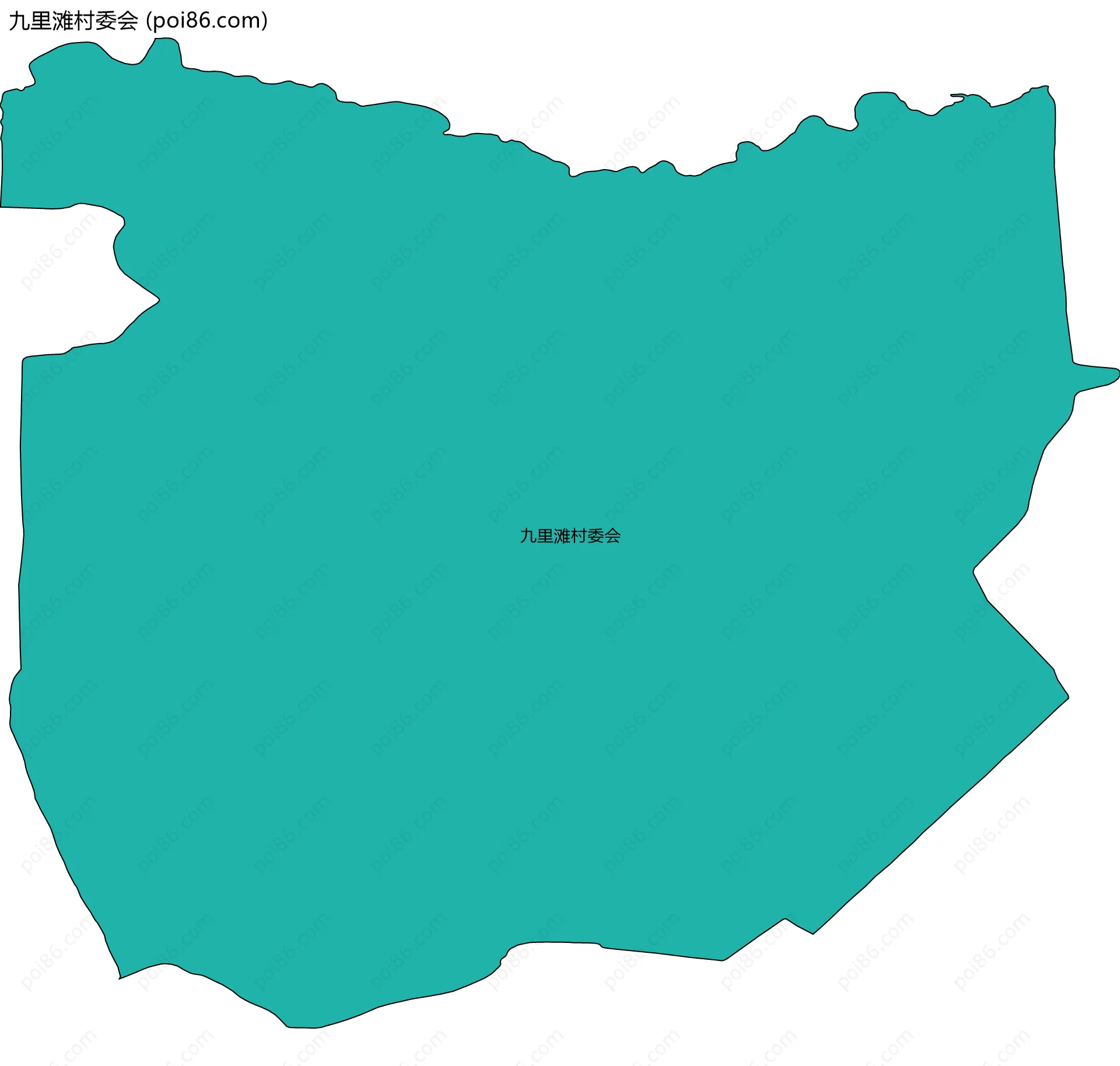 九里滩村委会边界地图