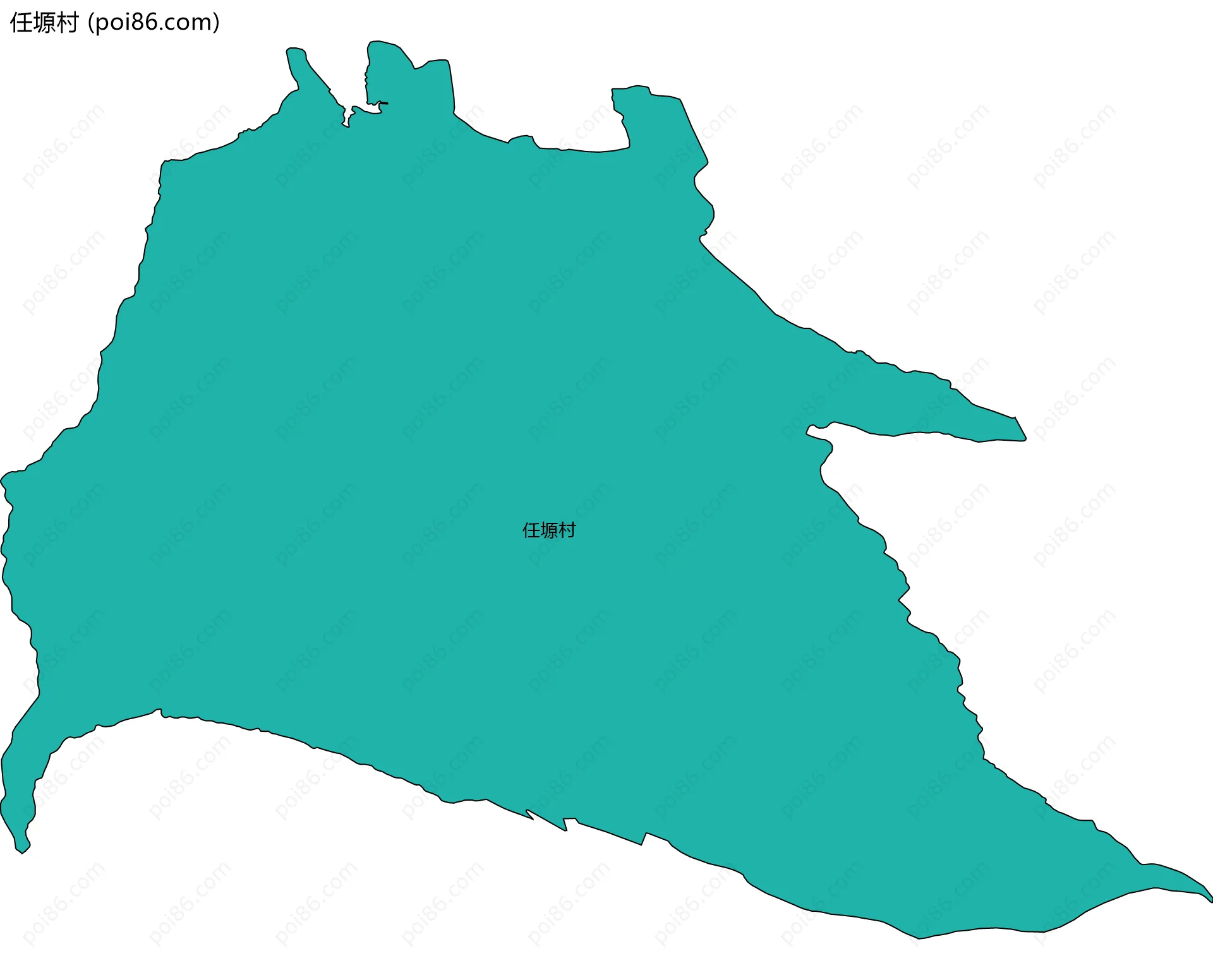 任塬村边界地图