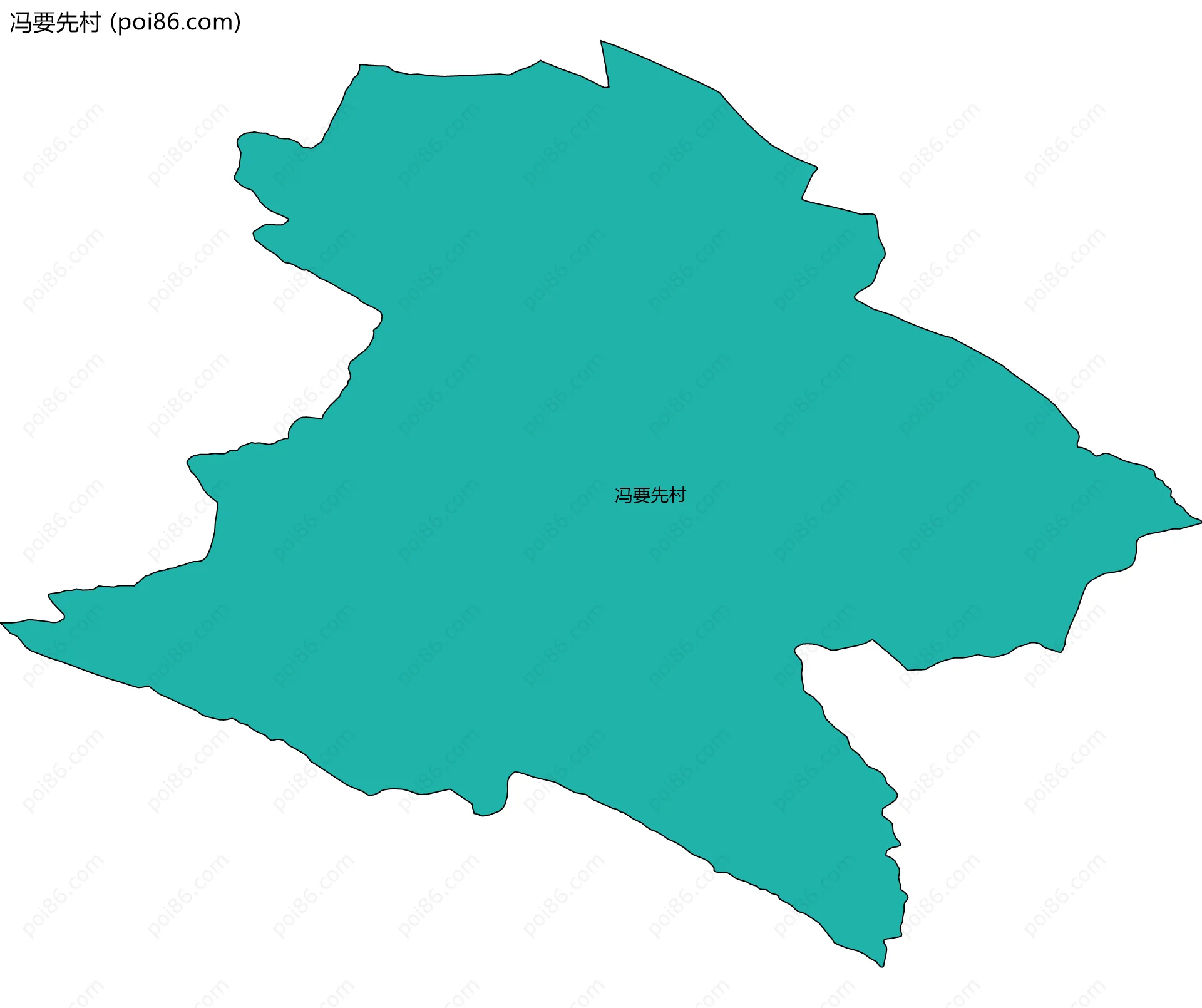 冯要先村边界地图