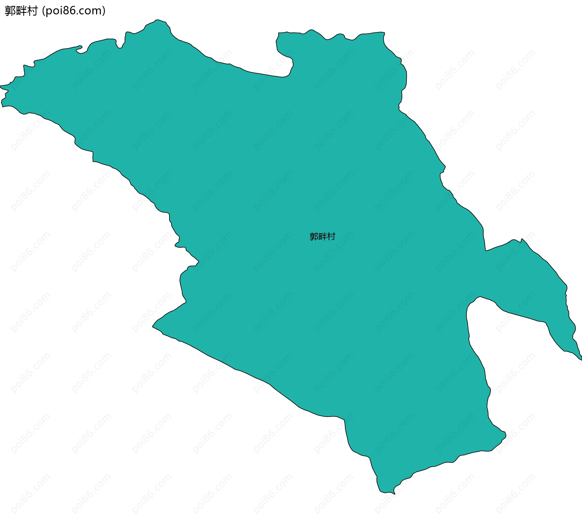 郭畔村边界地图