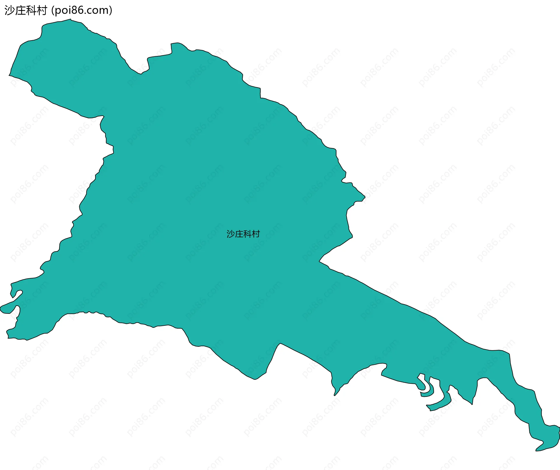 沙庄科村边界地图