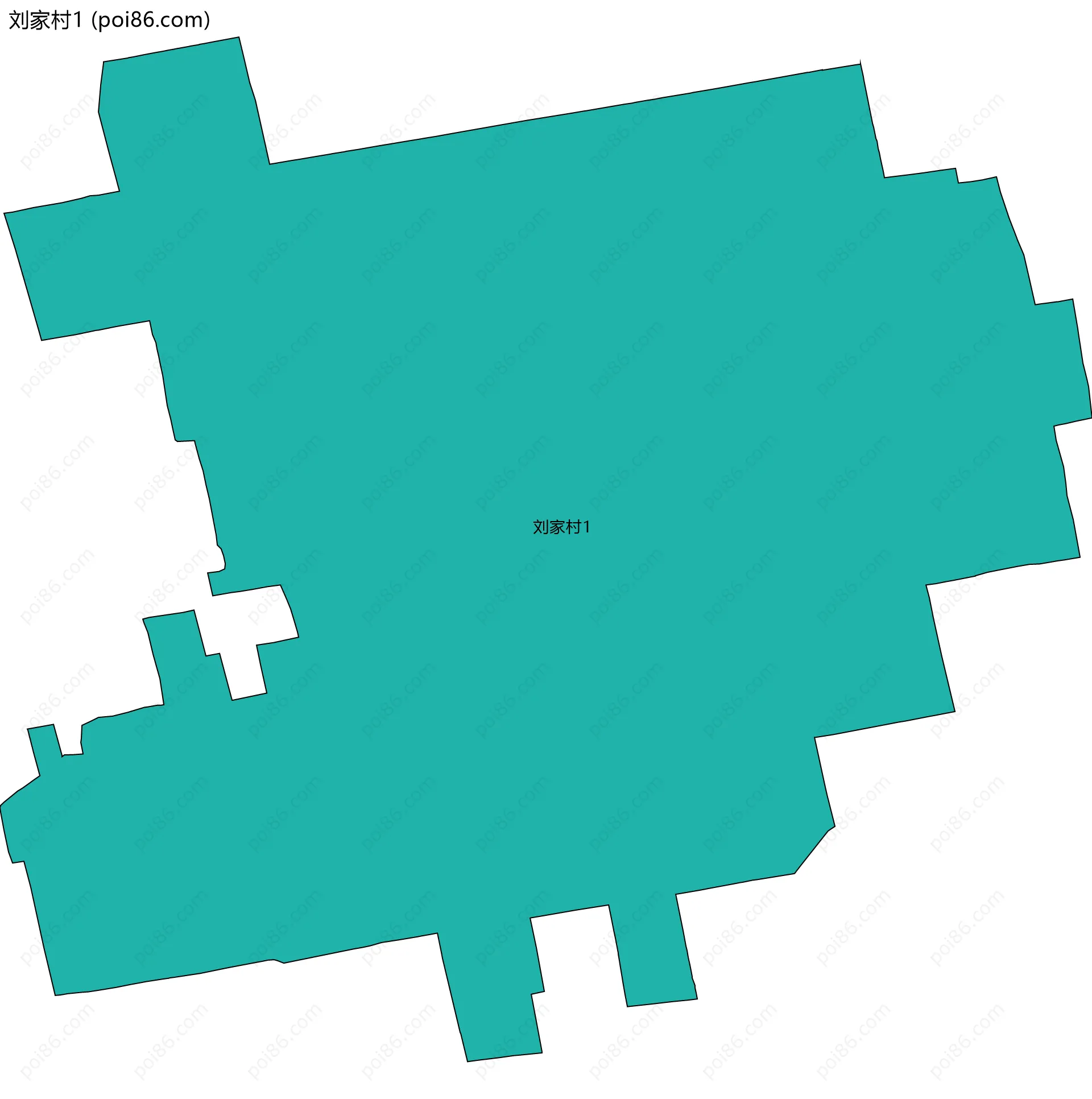 刘家村1边界地图