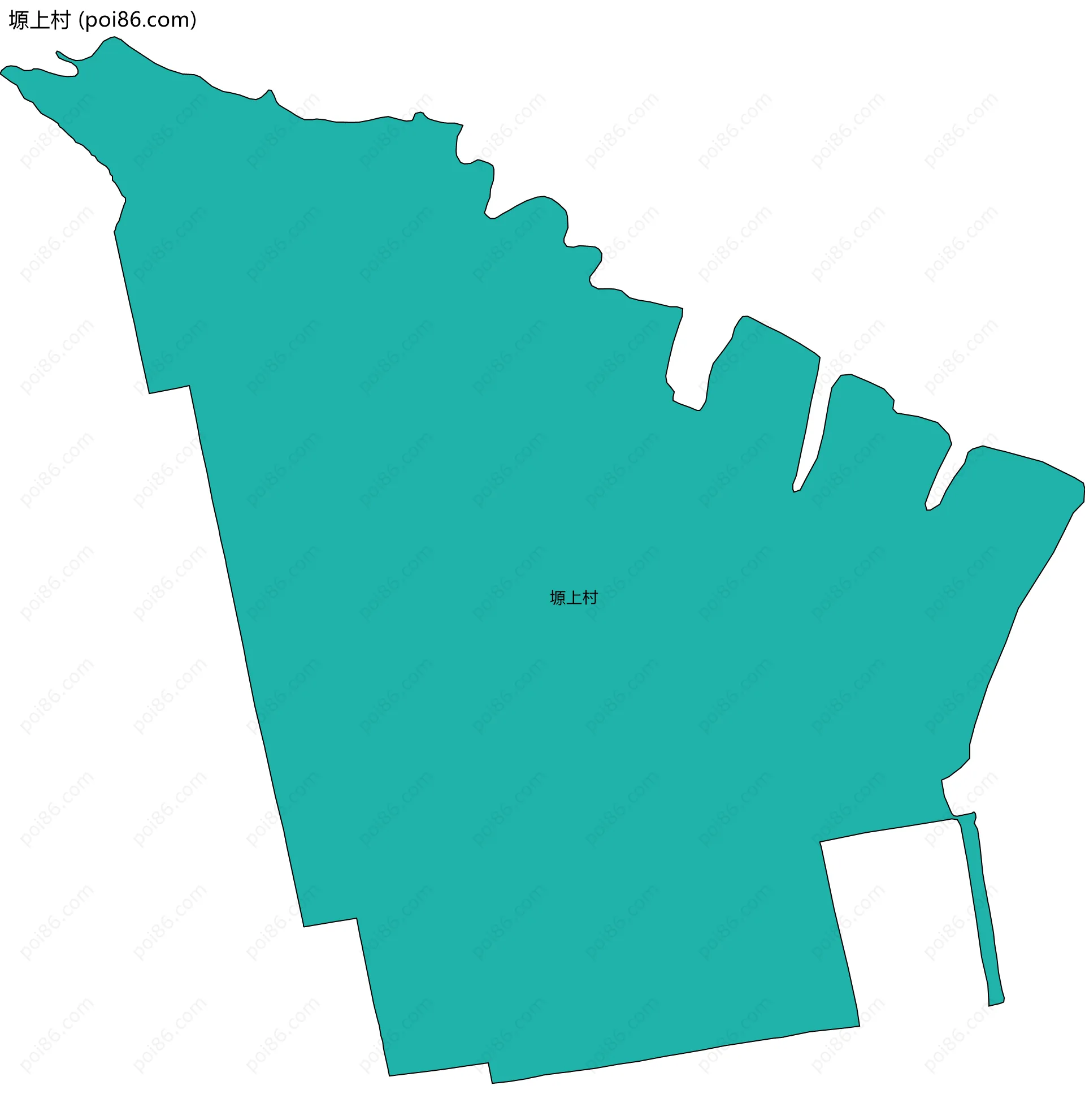 塬上村边界地图