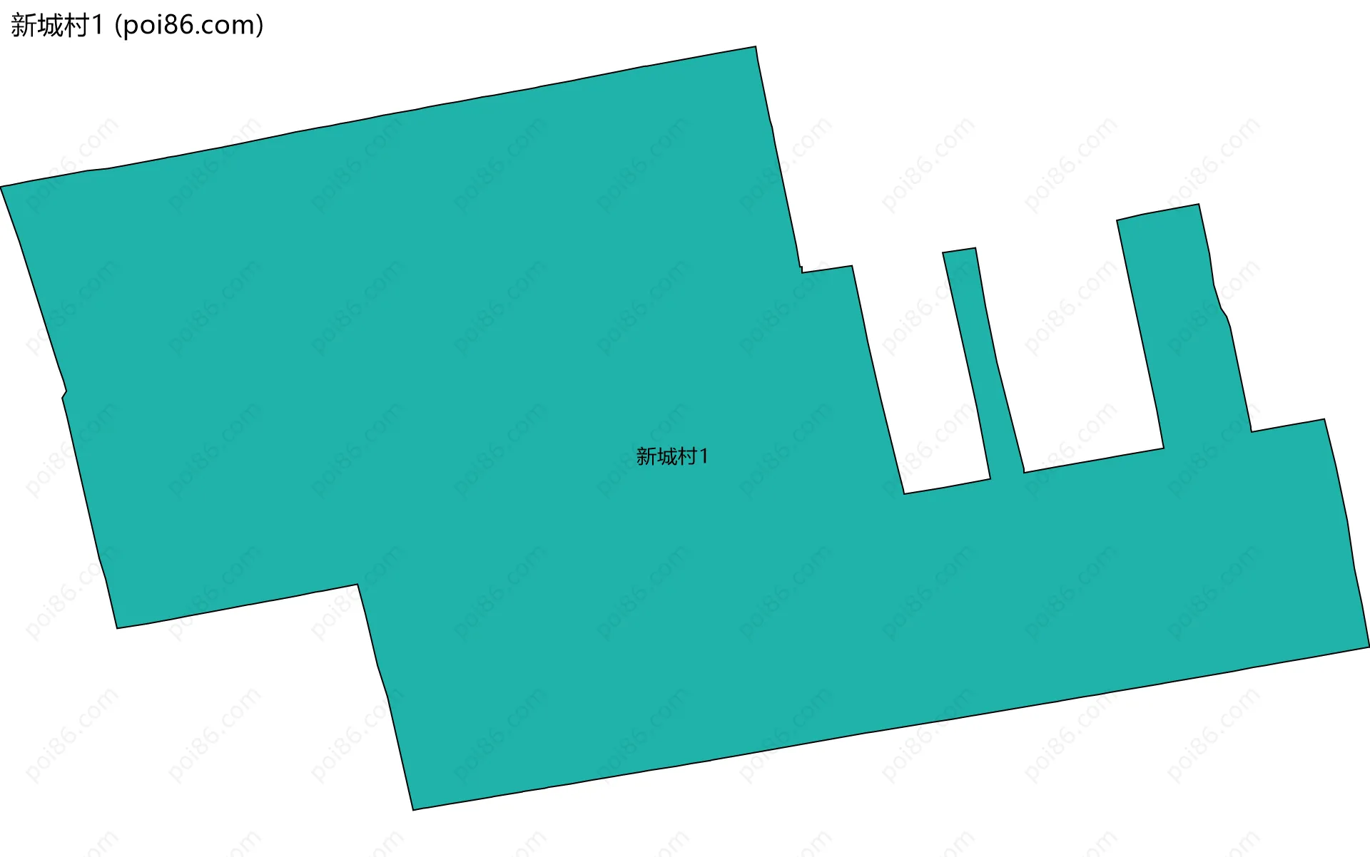 新城村1边界地图