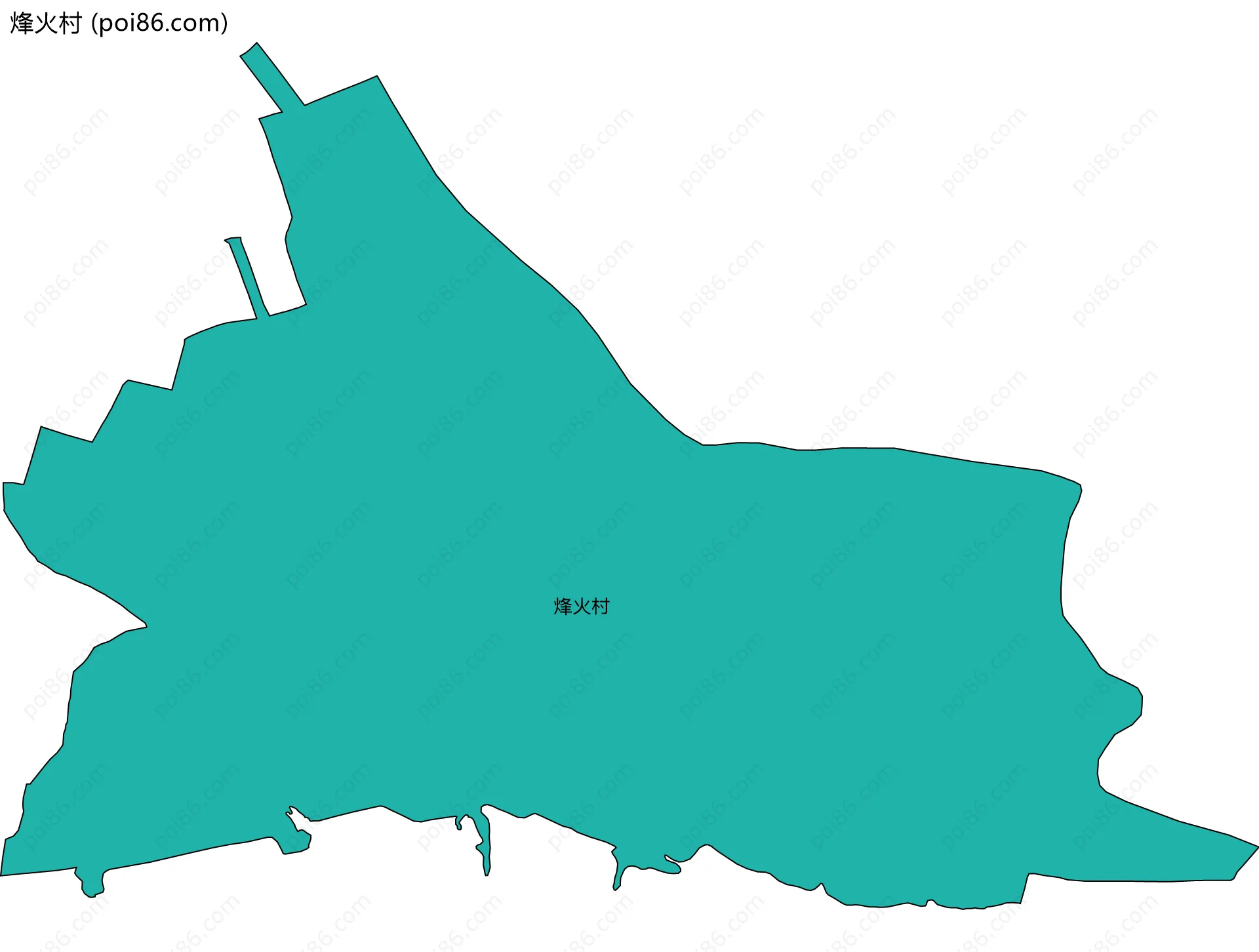 烽火村边界地图