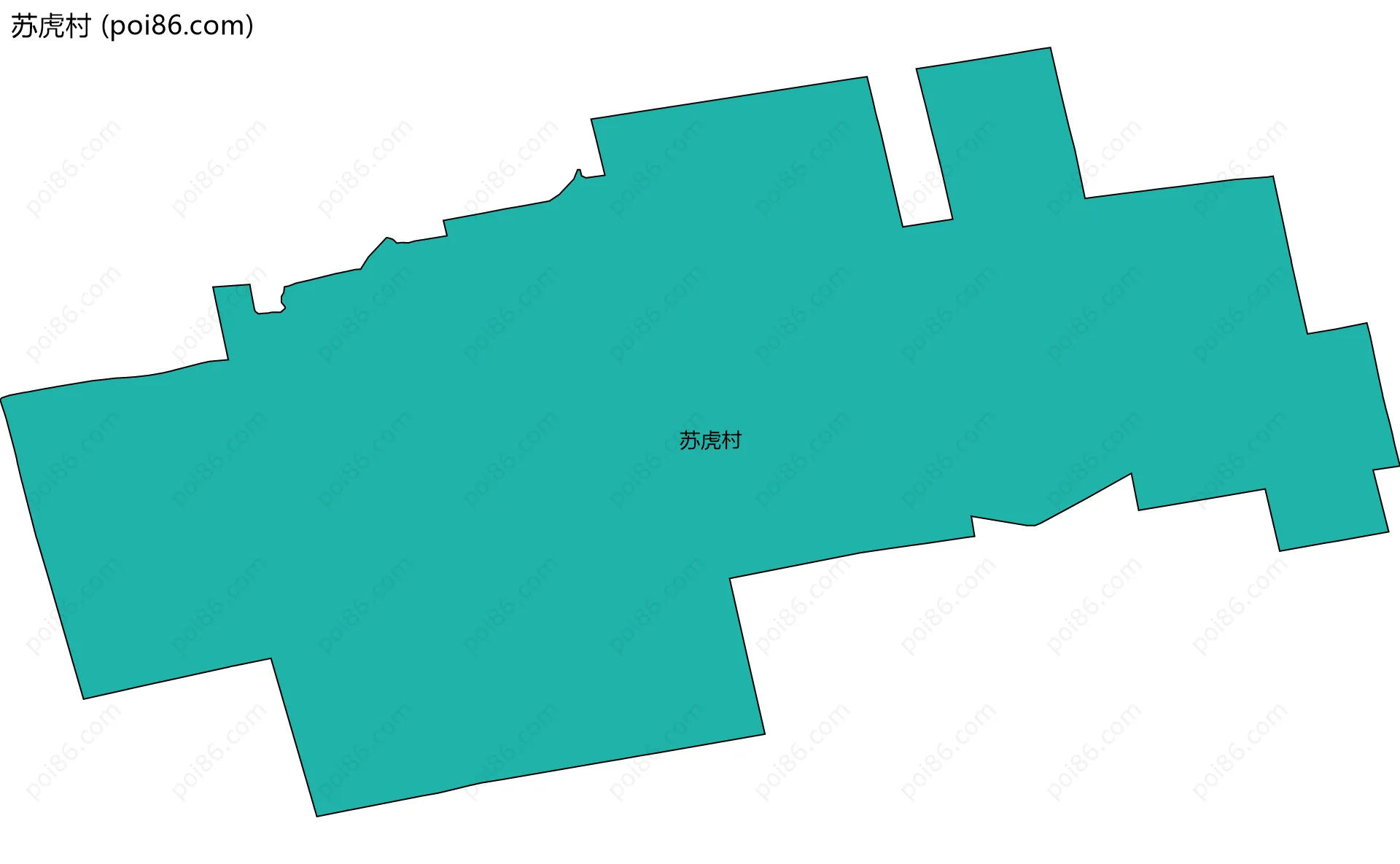 苏虎村边界地图