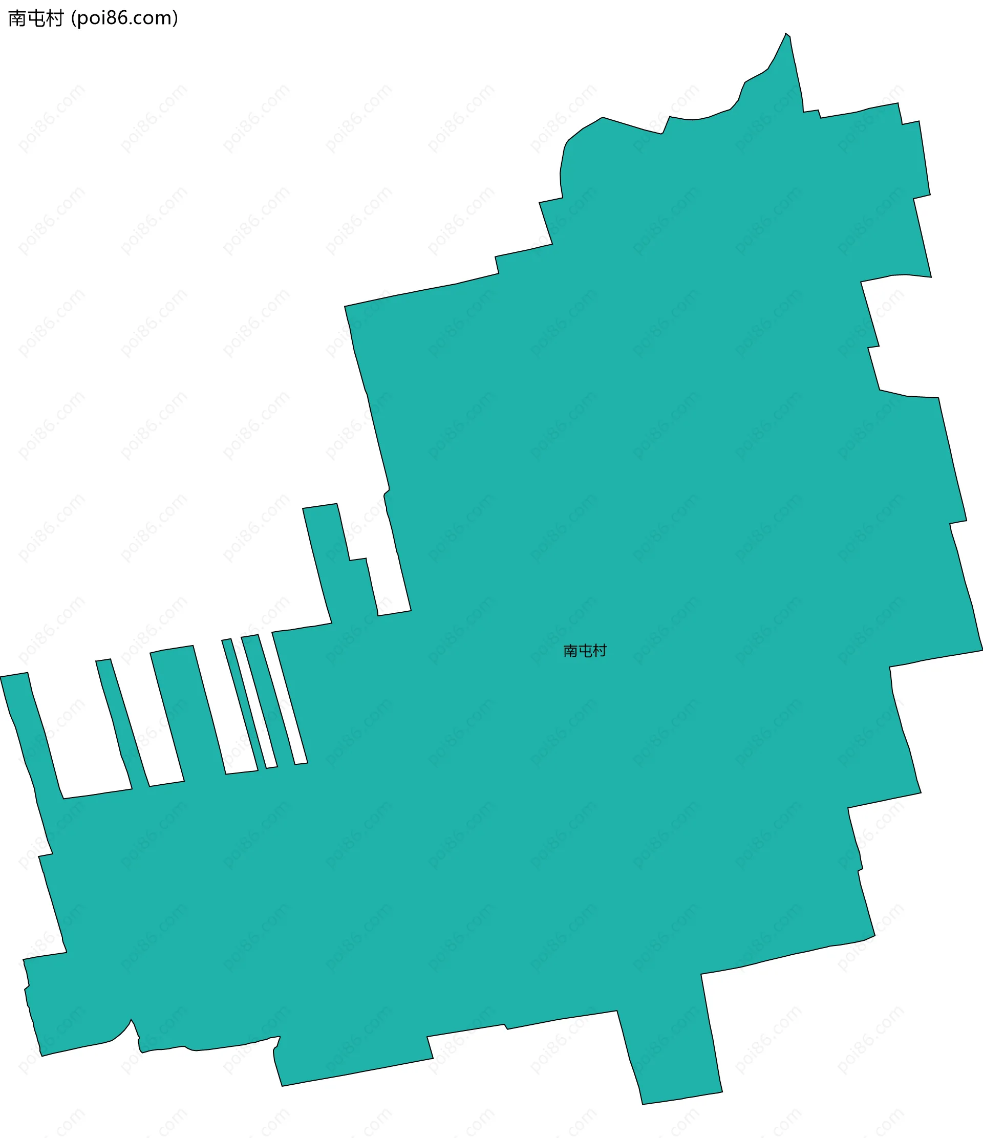 南屯村边界地图