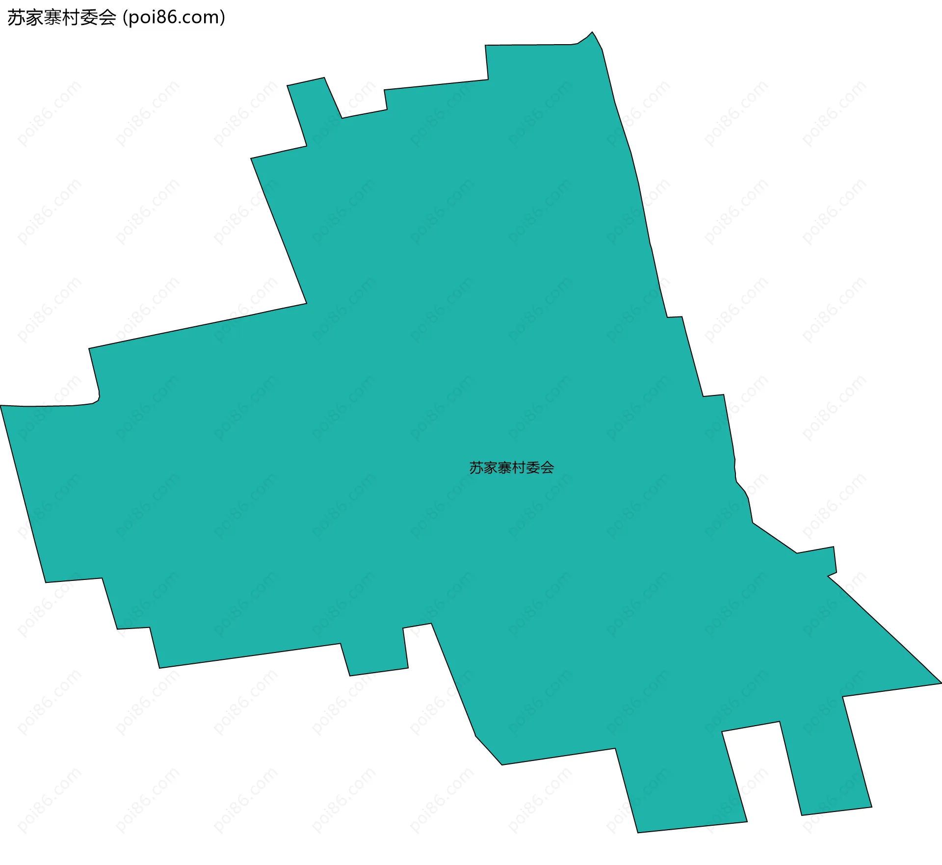 苏家寨村委会边界地图