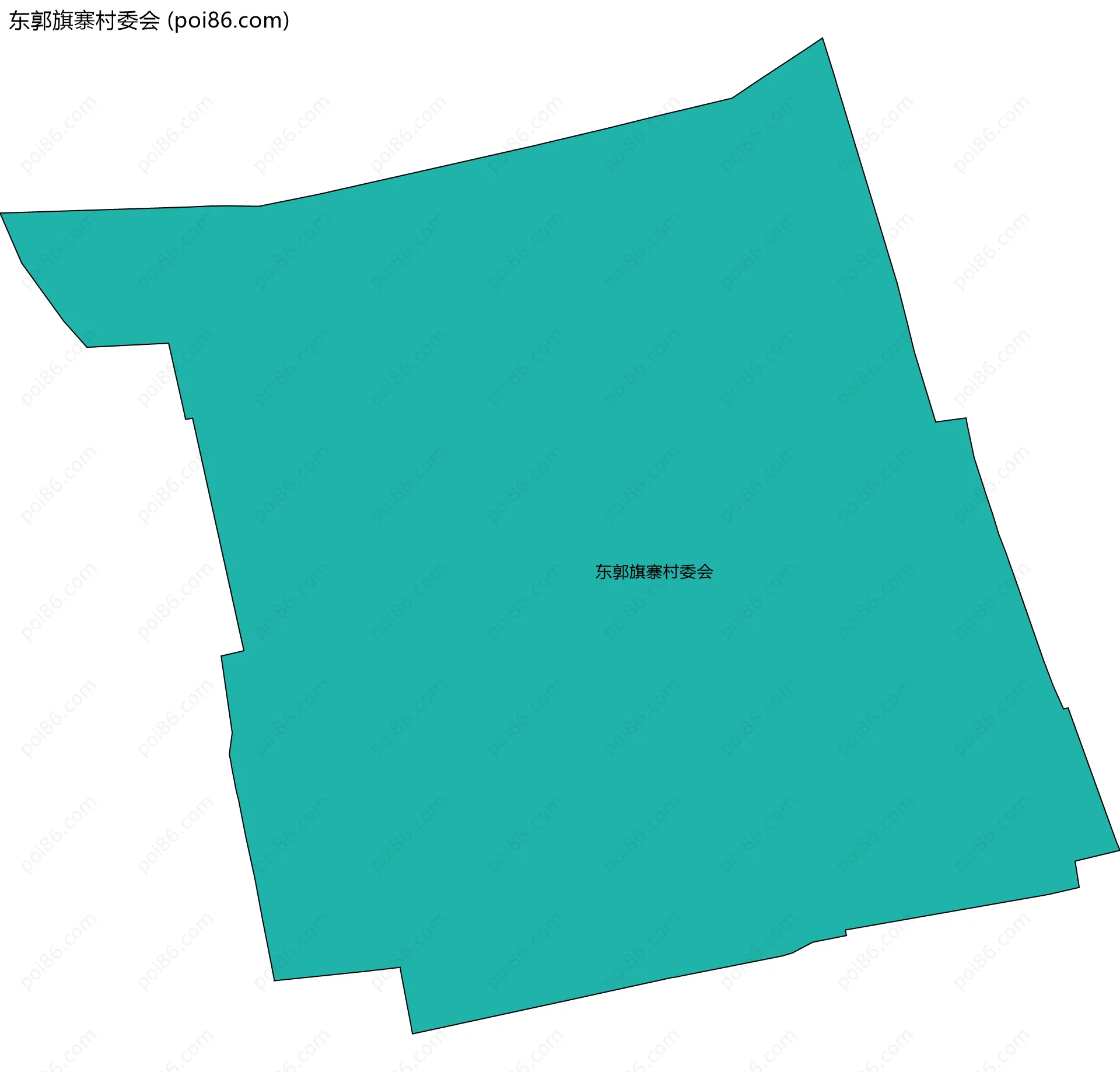 东郭旗寨村委会边界地图
