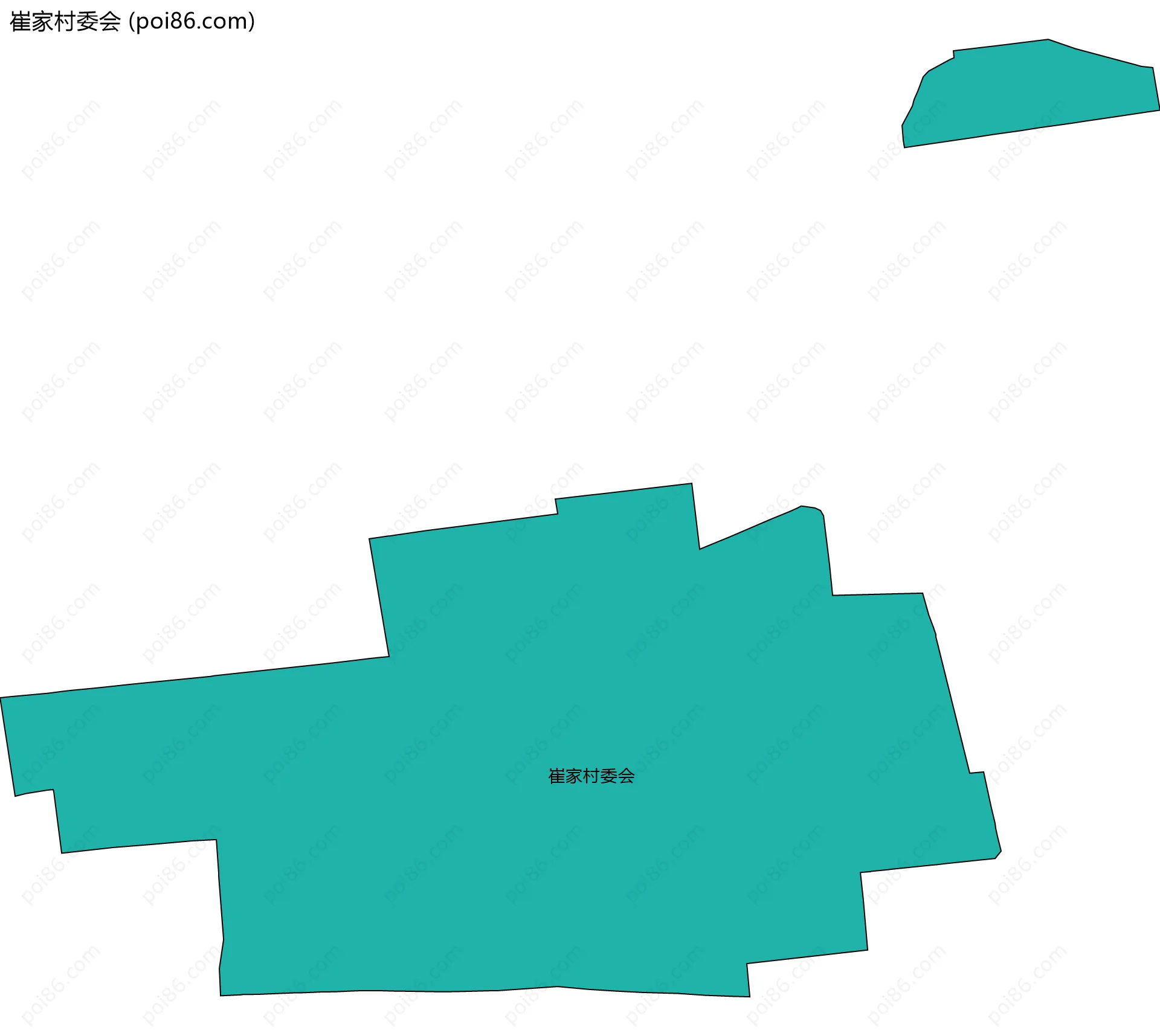 崔家村委会边界地图