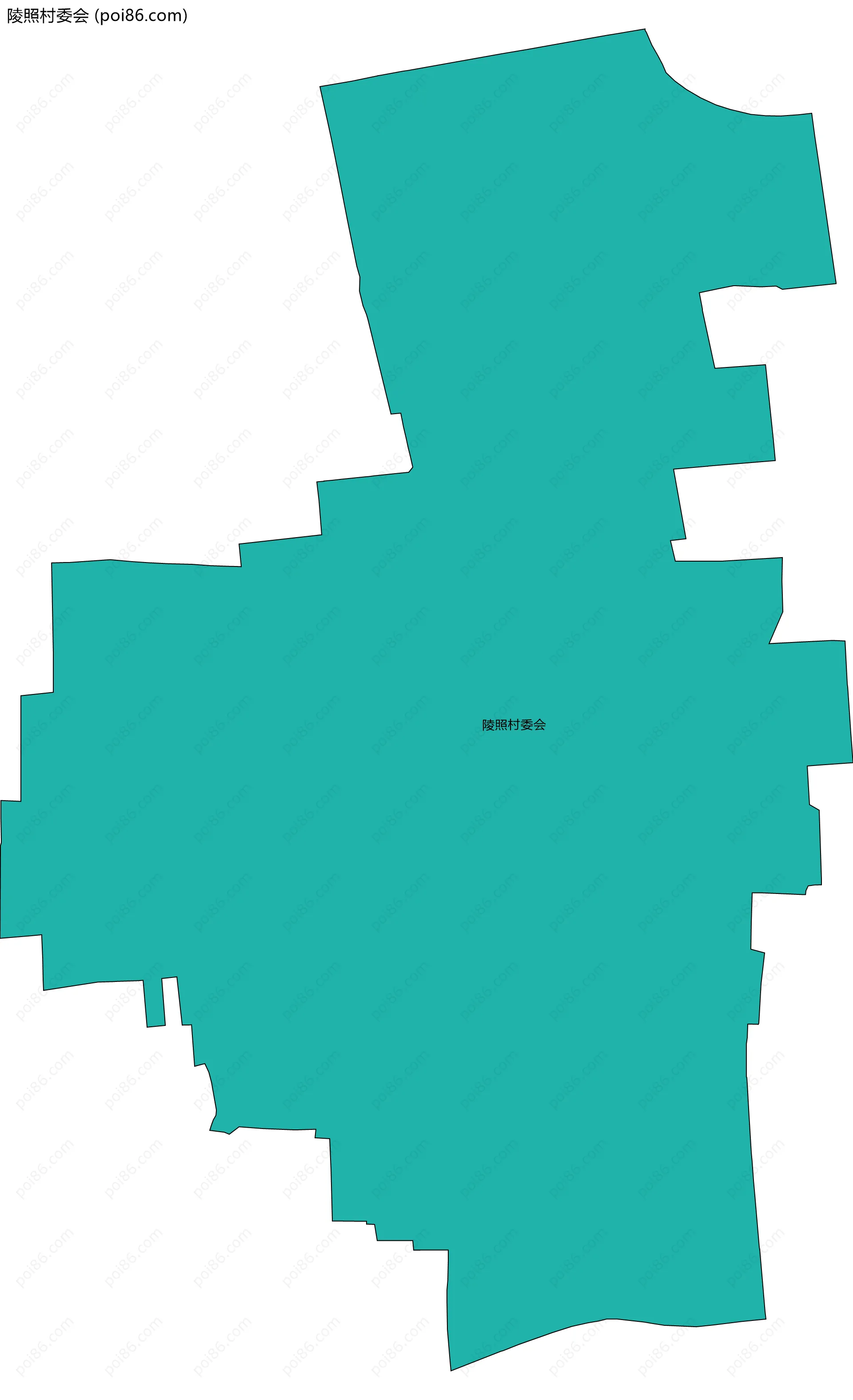 陵照村委会边界地图