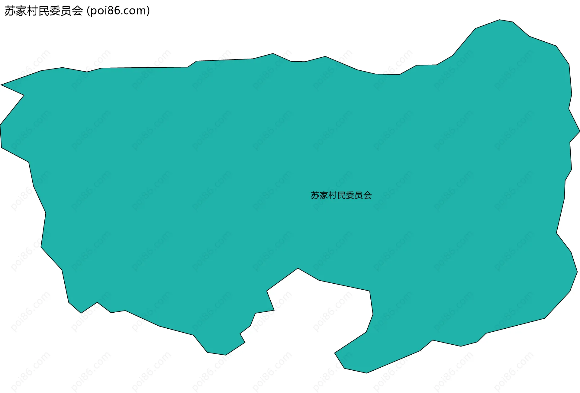 苏家村民委员会边界地图