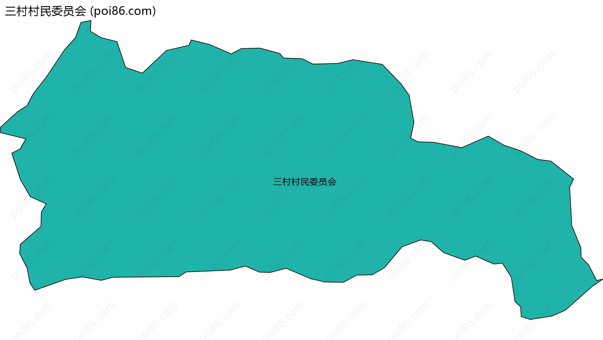三村村民委员会边界地图