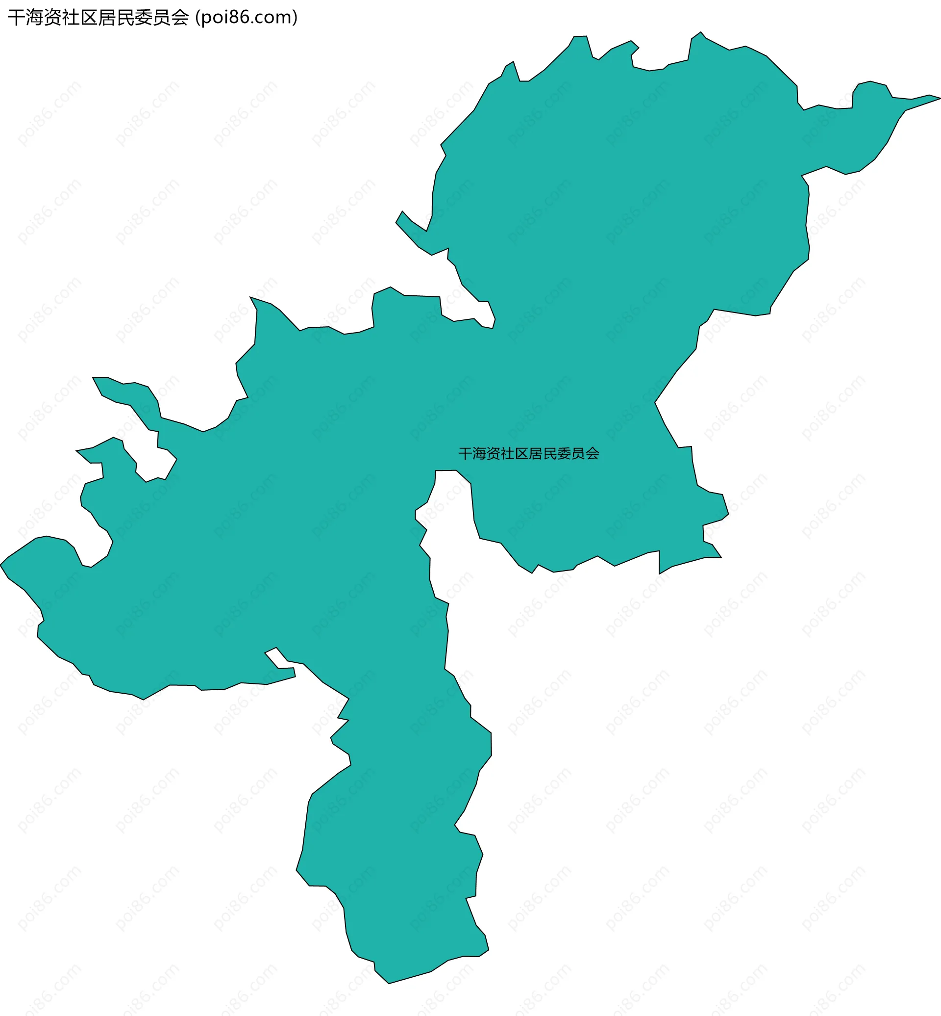 干海资社区居民委员会边界地图