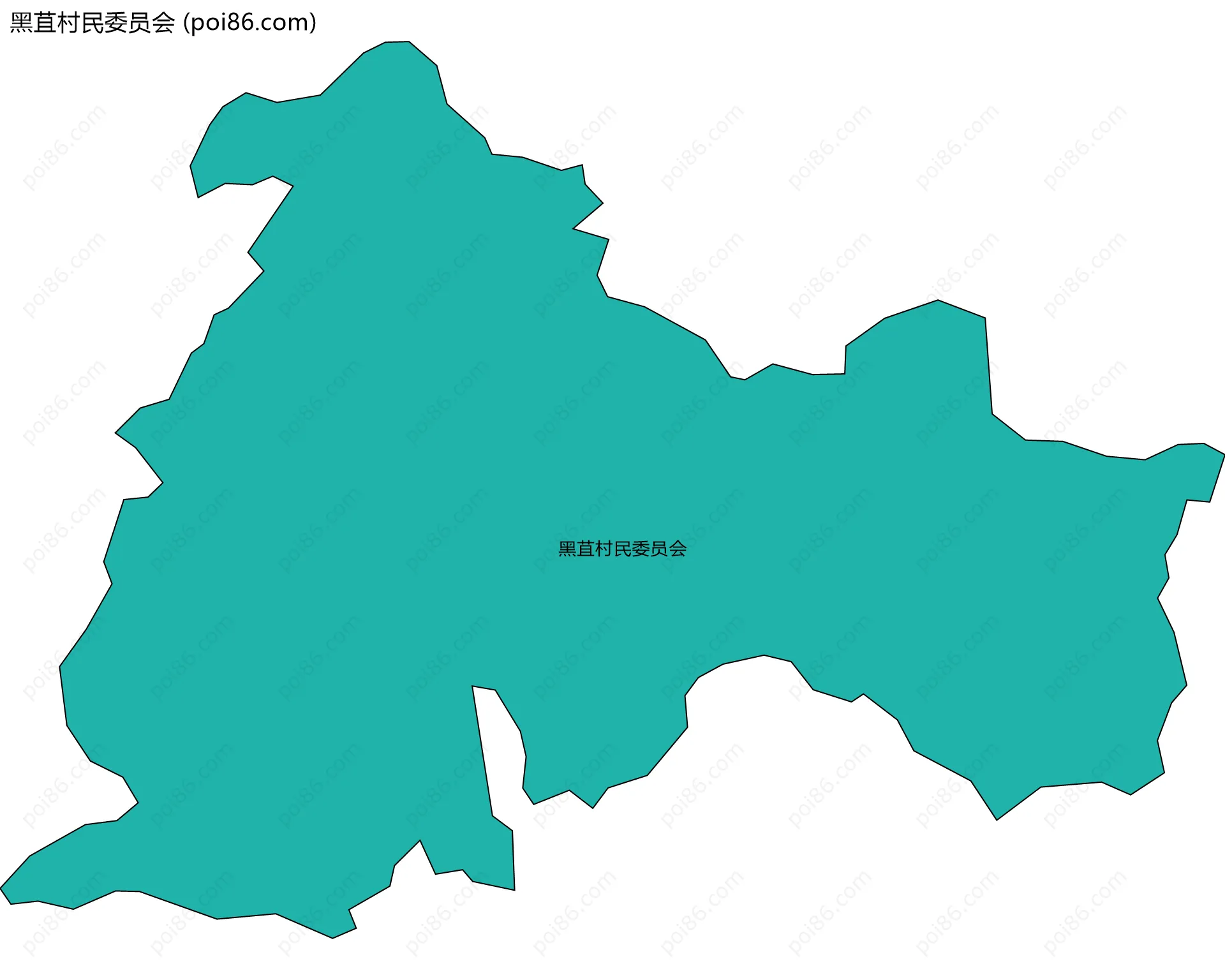 黑苴村民委员会边界地图