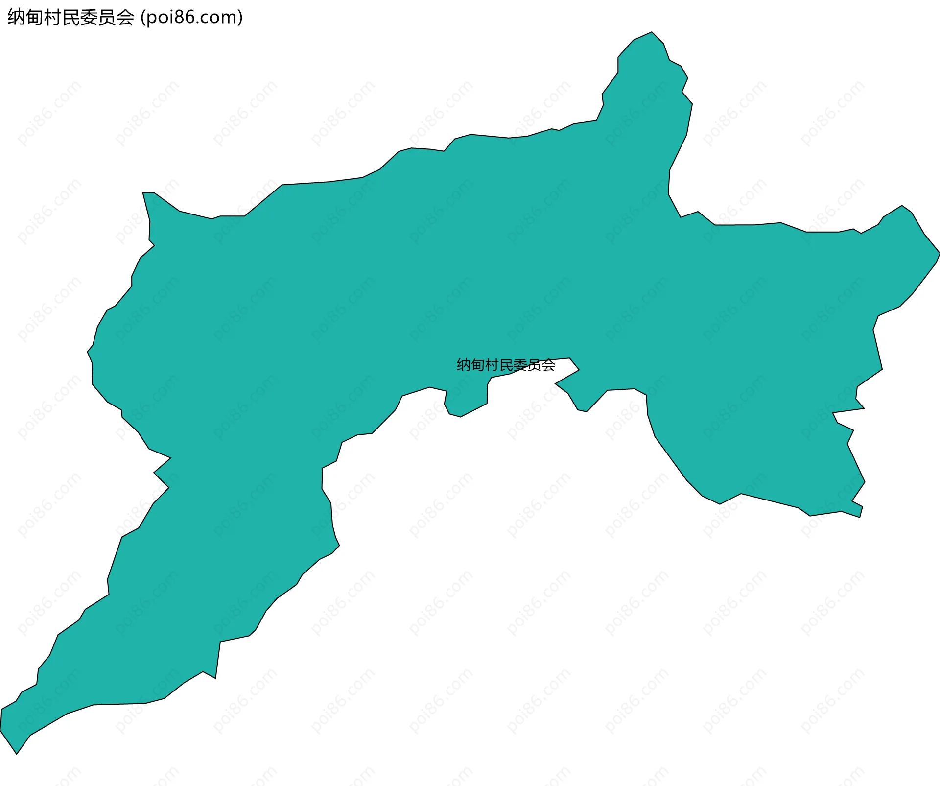 纳甸村民委员会边界地图