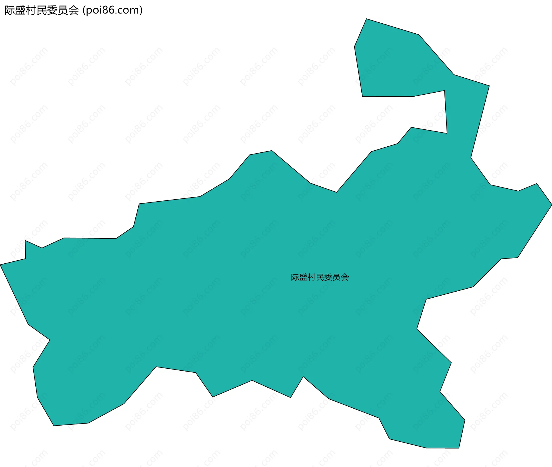 际盛村民委员会边界地图