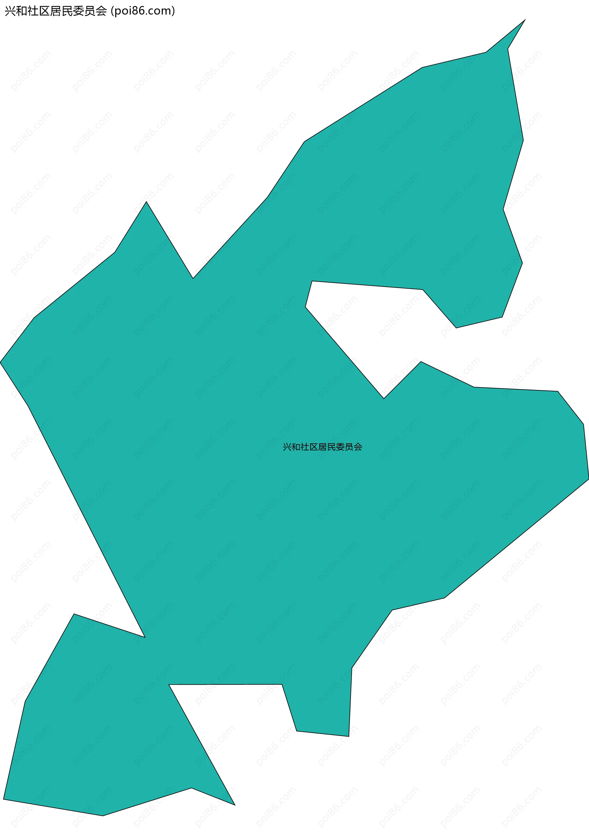 兴和社区居民委员会边界地图