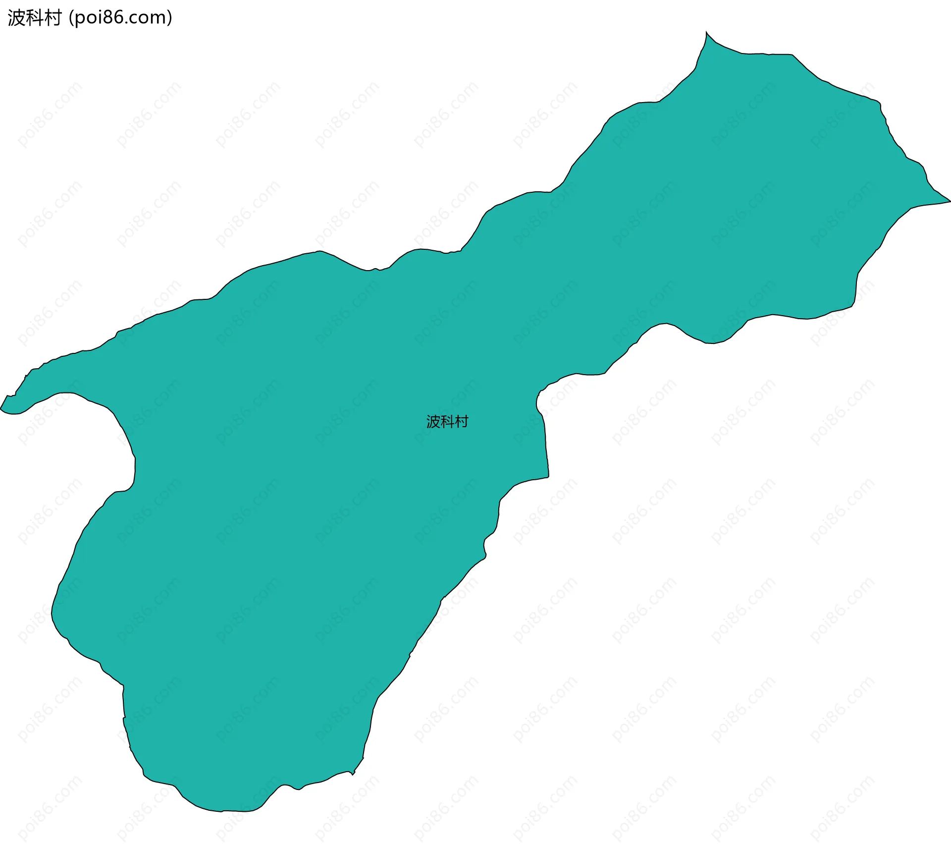 波科村边界地图